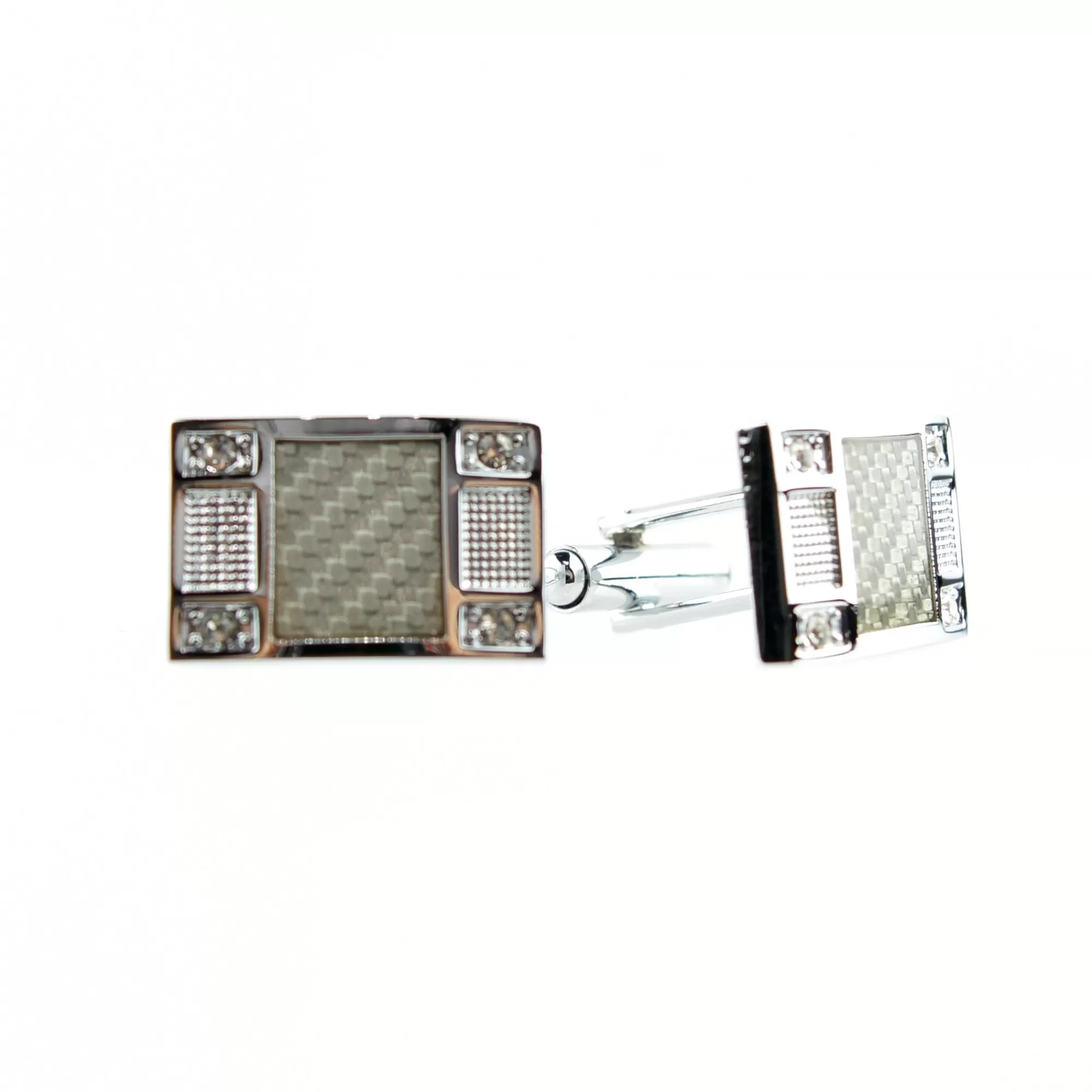 Chipper Rectangle Crystal Cuff Links | New Edition Fashion Outlet