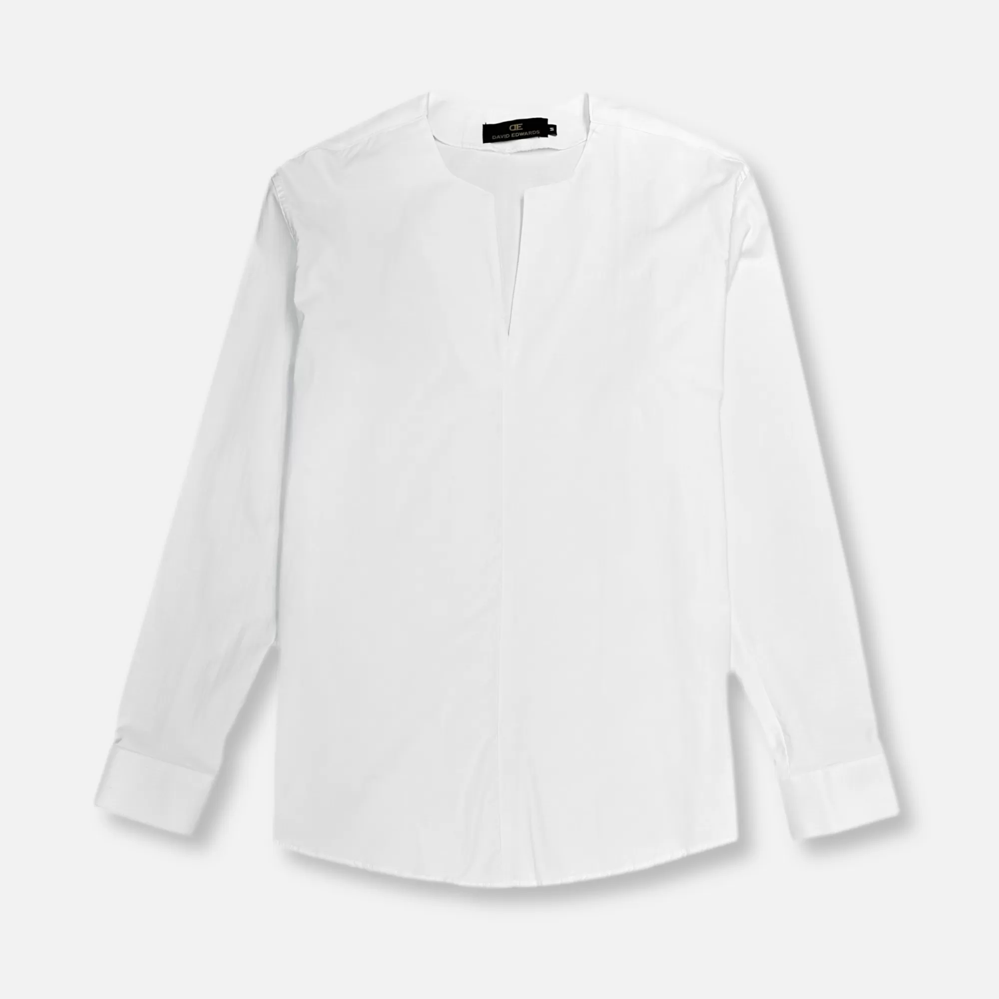 Danton Slit Collarless Shirt | New Edition Fashion Online