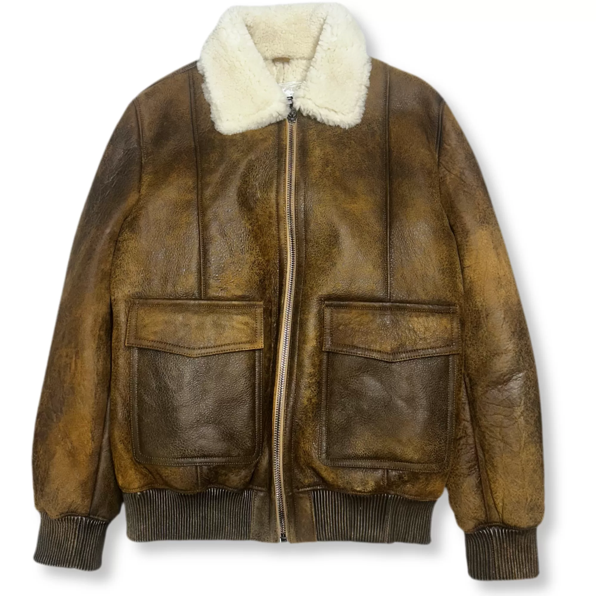 Darga Leather Shearling Flight Jacket | New Edition Fashion Outlet