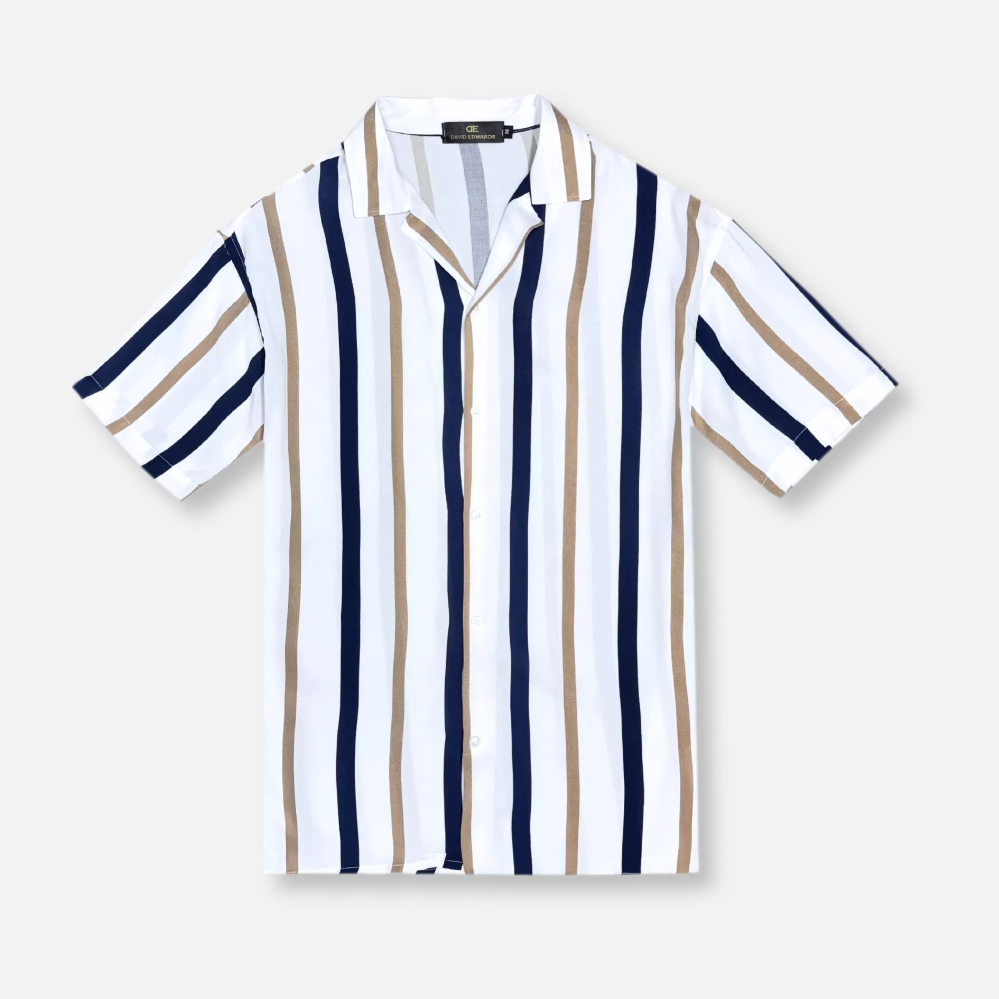 Darley Striped Revere Collar Shirt | New Edition Fashion Best