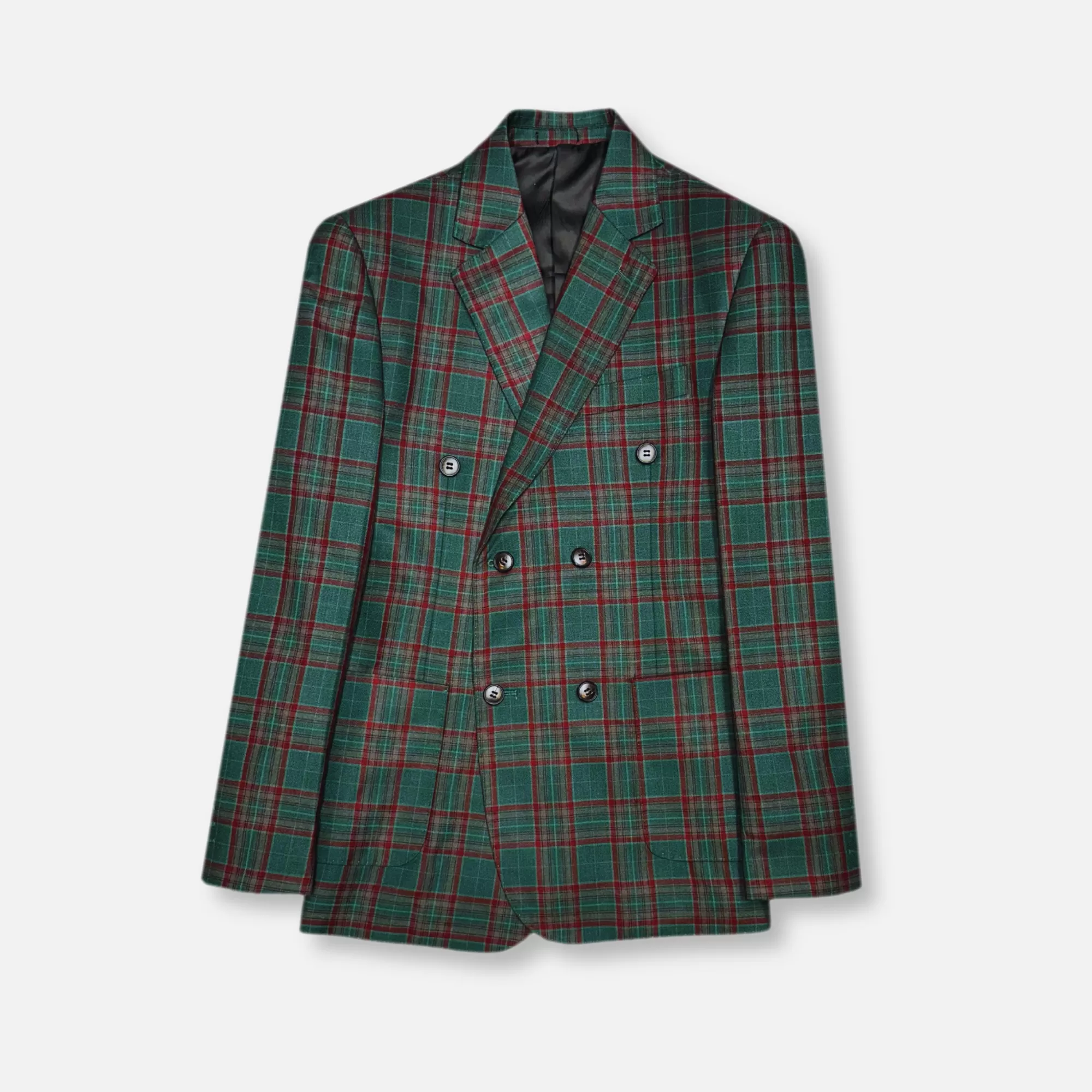 Davio Plaid Double Breasted Suit | New Edition Fashion Online