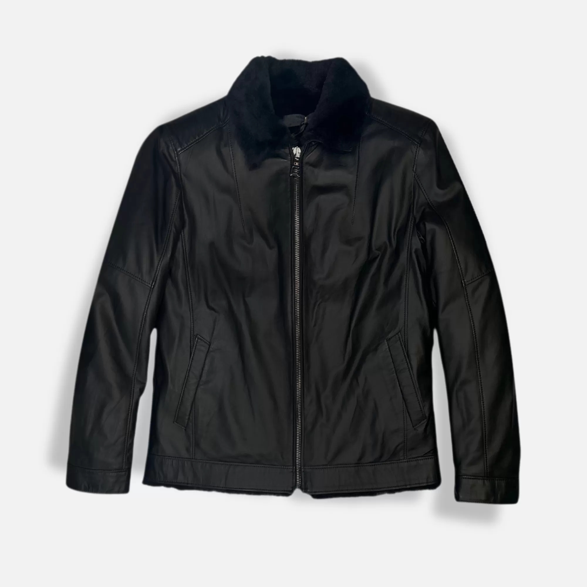 Dawson Leather Shearling Flight Jacket | New Edition Fashion Outlet