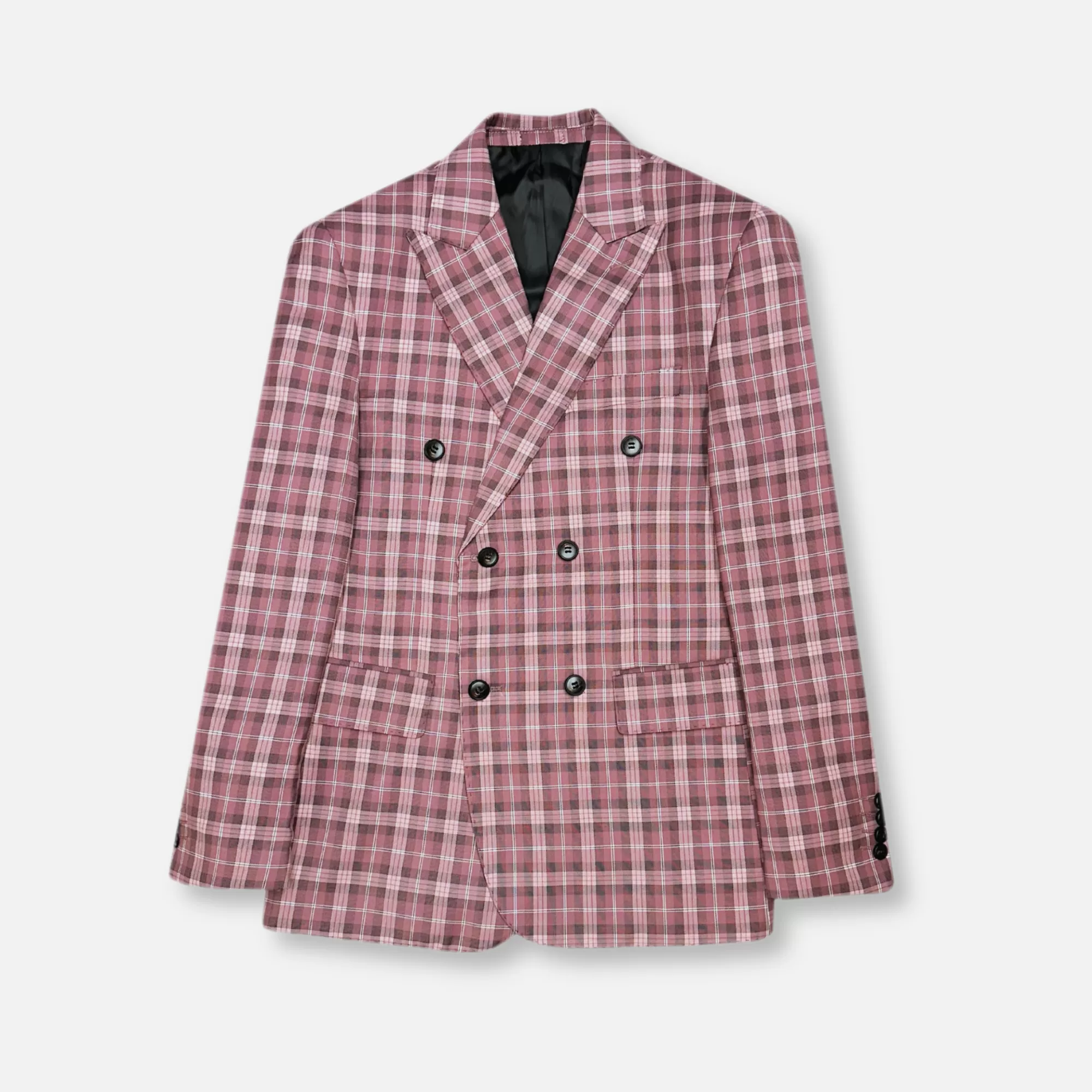 Decato Plaid Double Breasted Suit | New Edition Fashion Outlet