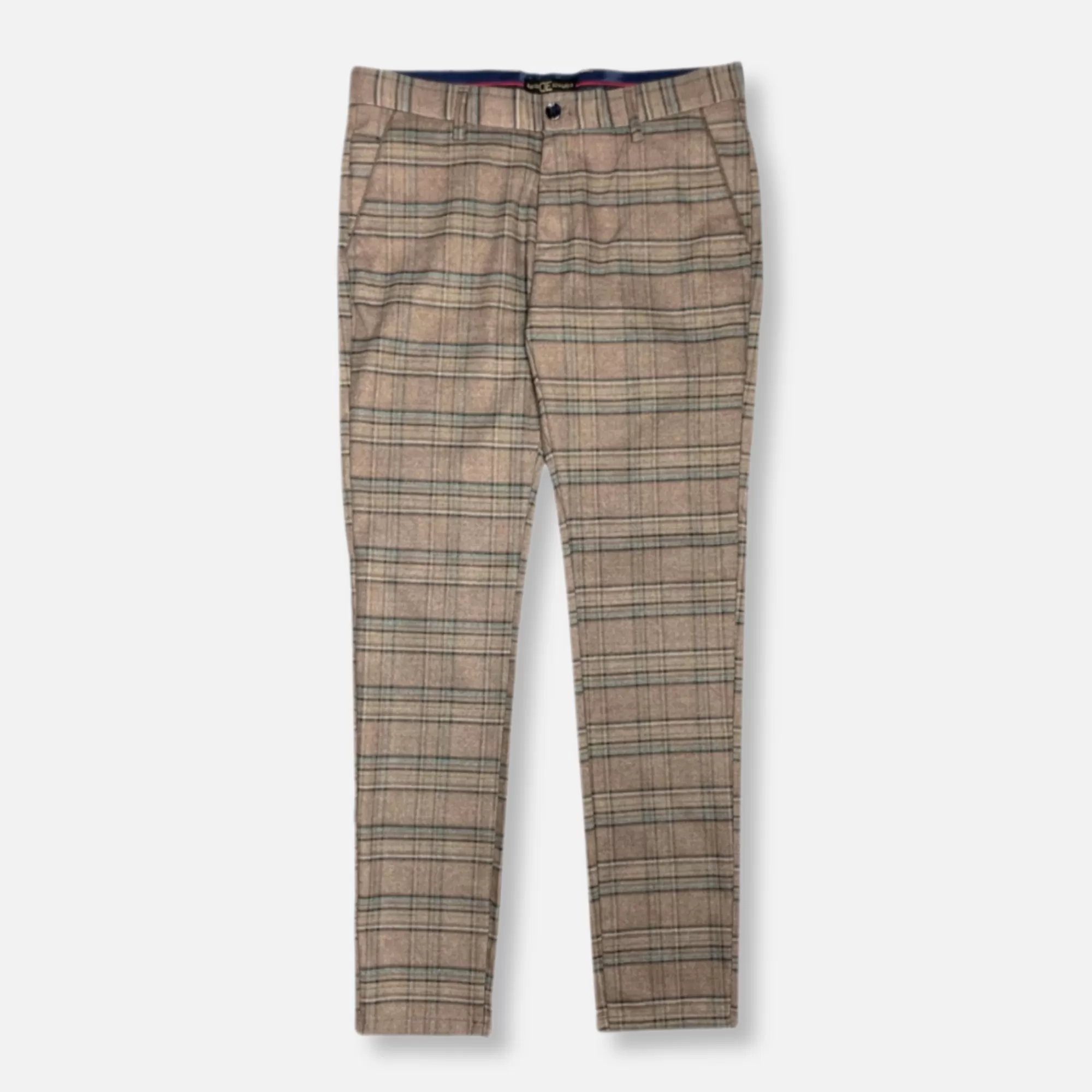 Delmar Slim Fit Plaid Pants | New Edition Fashion Sale