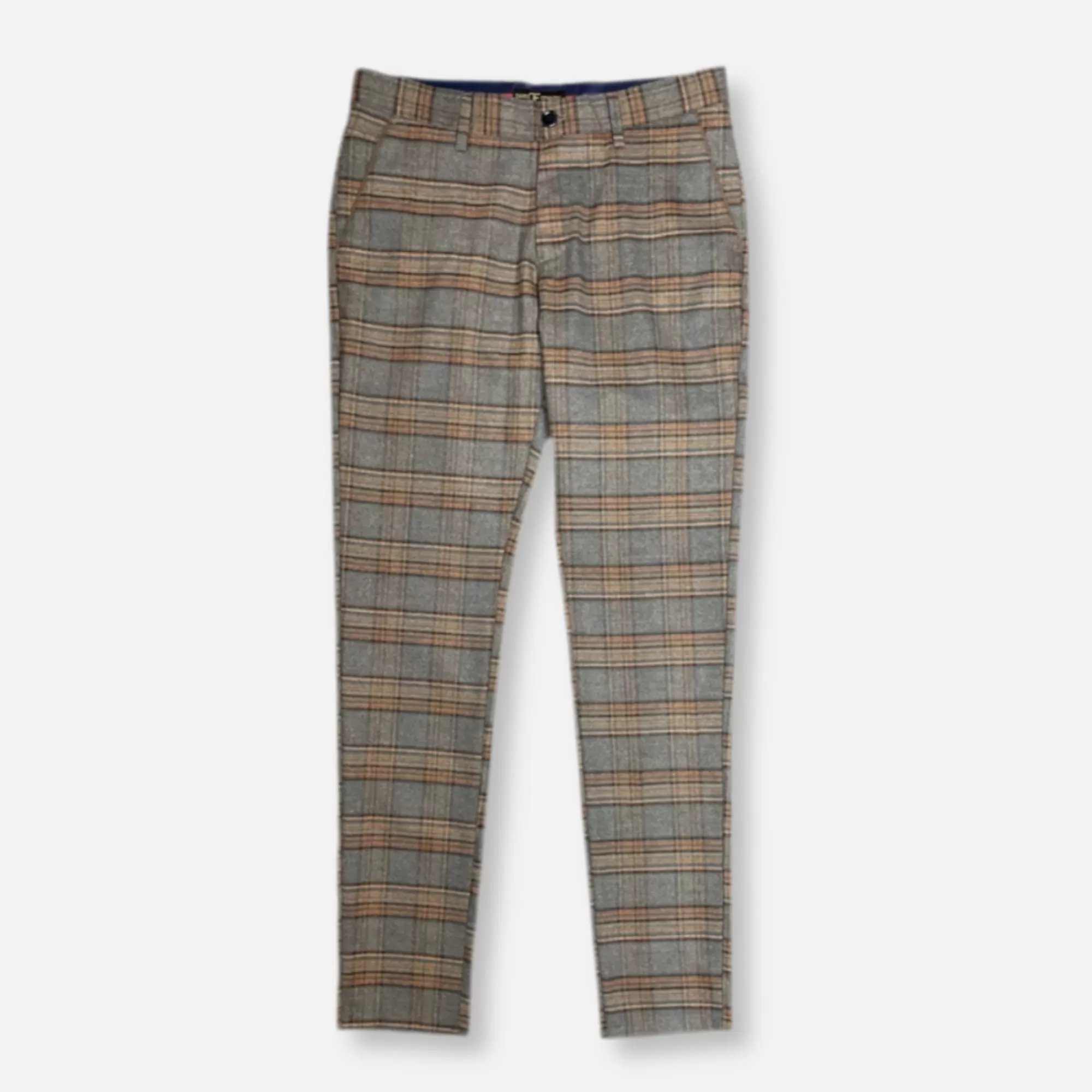 Delmar Slim Fit Plaid Pants | New Edition Fashion Flash Sale