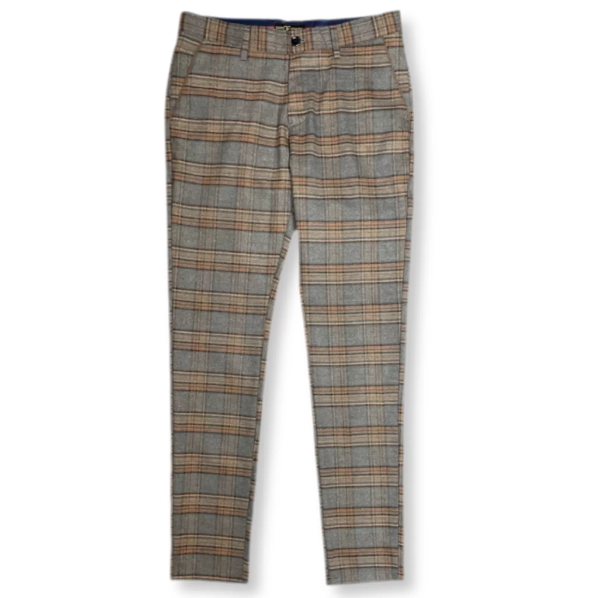 Delmar Slim Fit Plaid Pants | New Edition Fashion Flash Sale