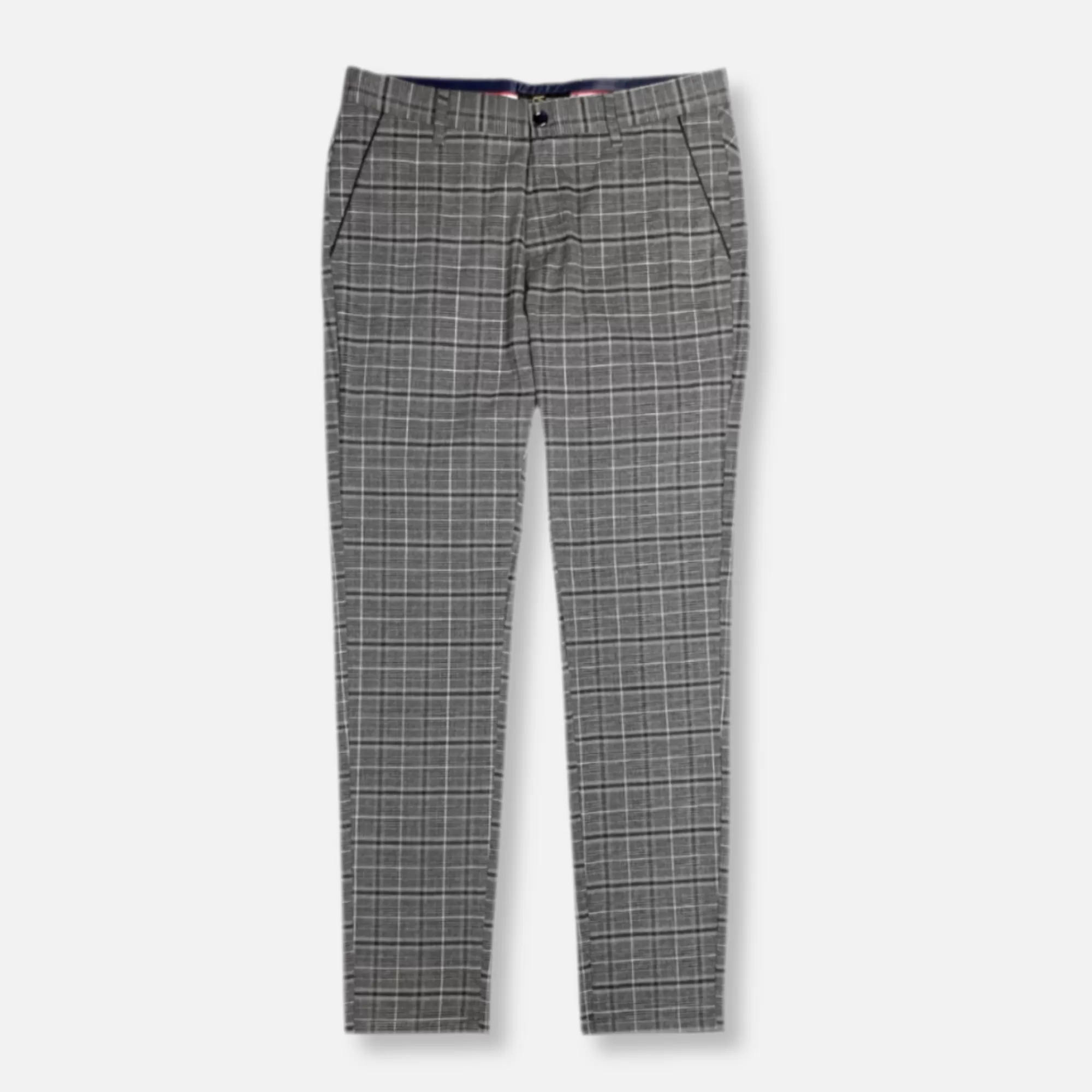 Denning Slim Fit Plaid Pants | New Edition Fashion Clearance