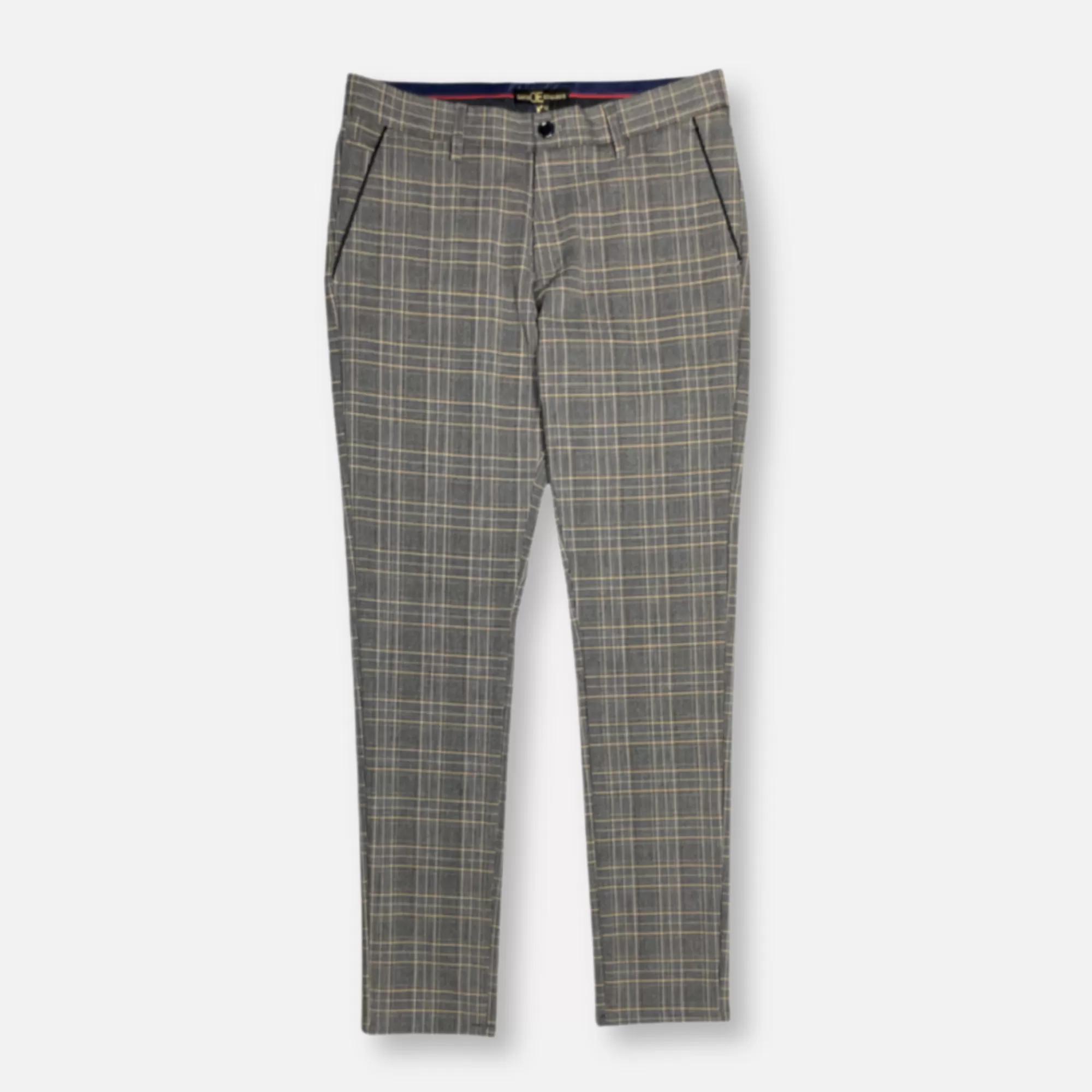 Denson Slim Fit Plaid Pants | New Edition Fashion Cheap