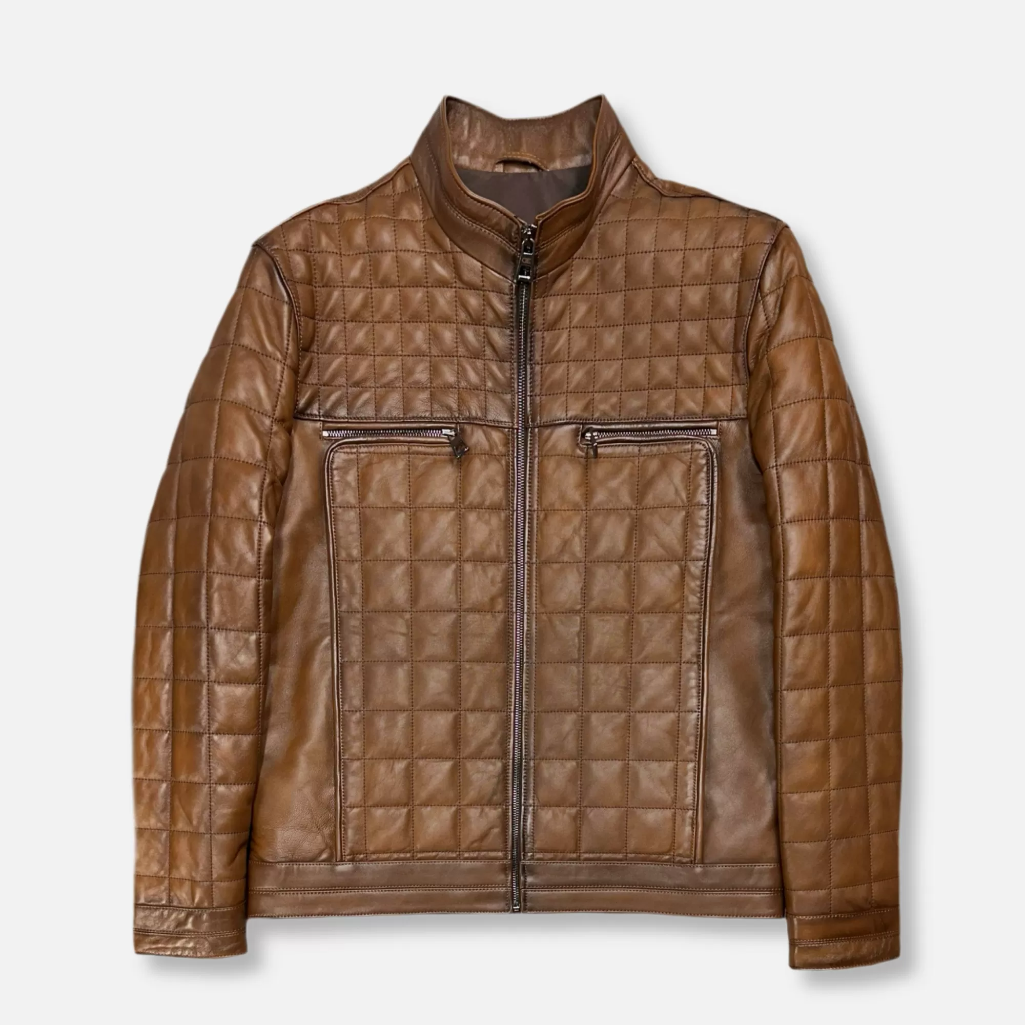 Denzel Quilted Leather Jacket | New Edition Fashion Sale