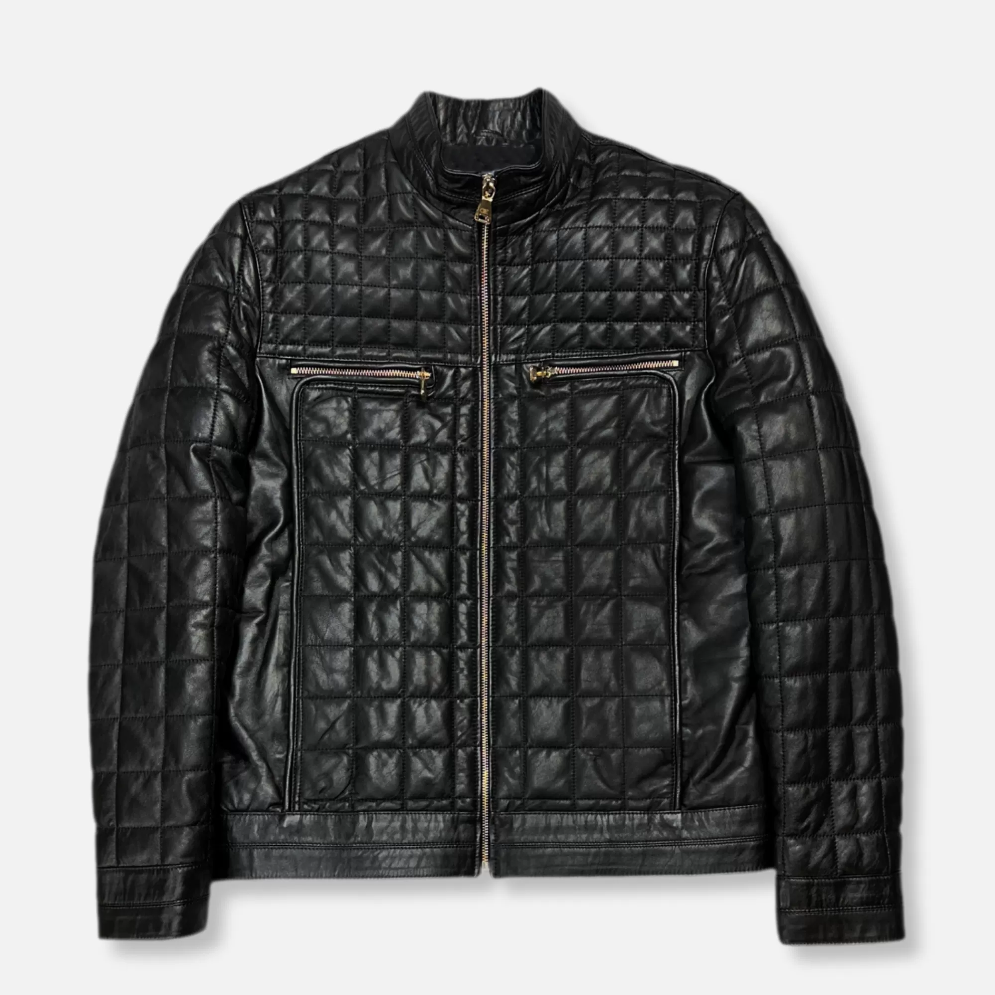 Denzel Quilted Leather Jacket | New Edition Fashion Flash Sale