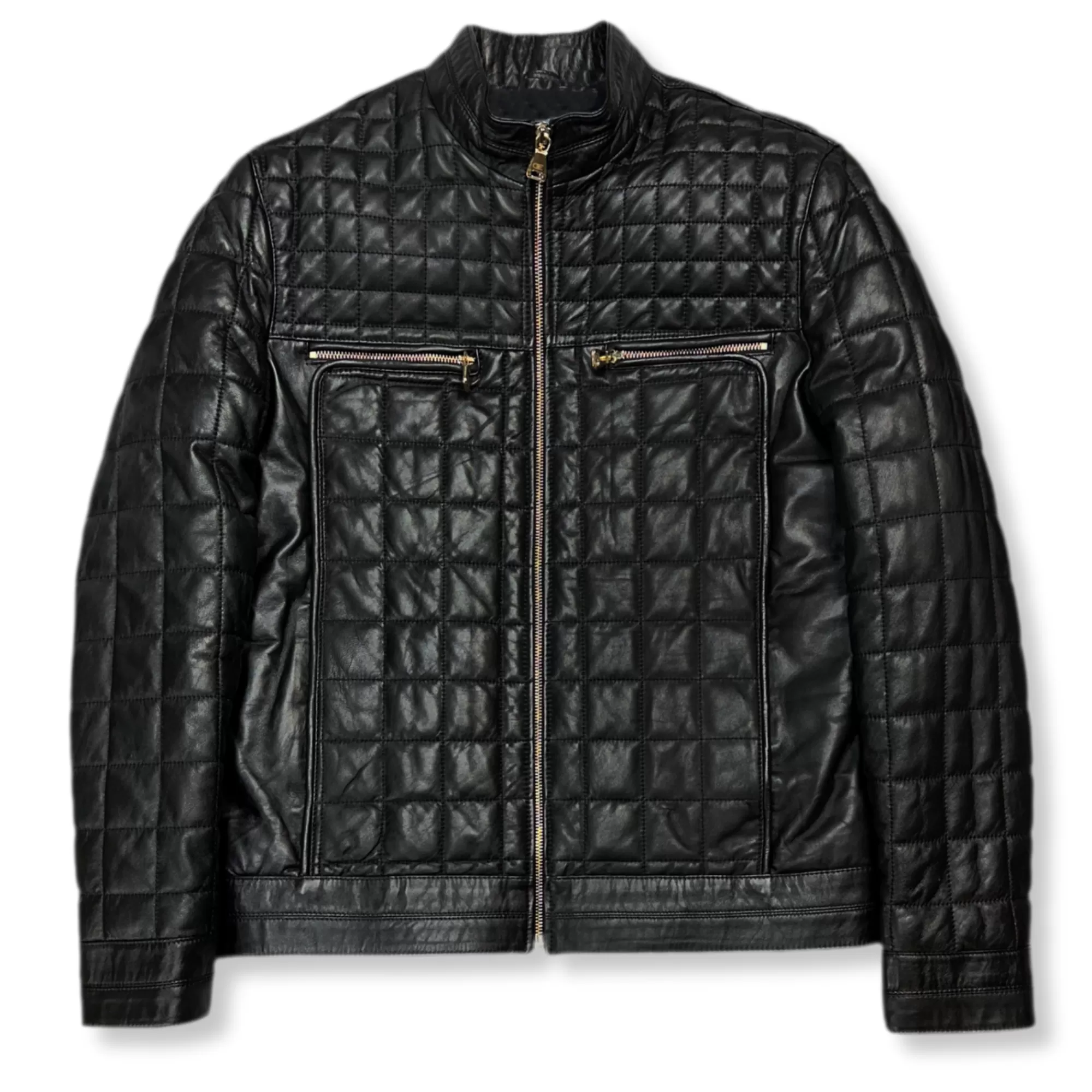 Denzel Quilted Leather Jacket | New Edition Fashion Flash Sale