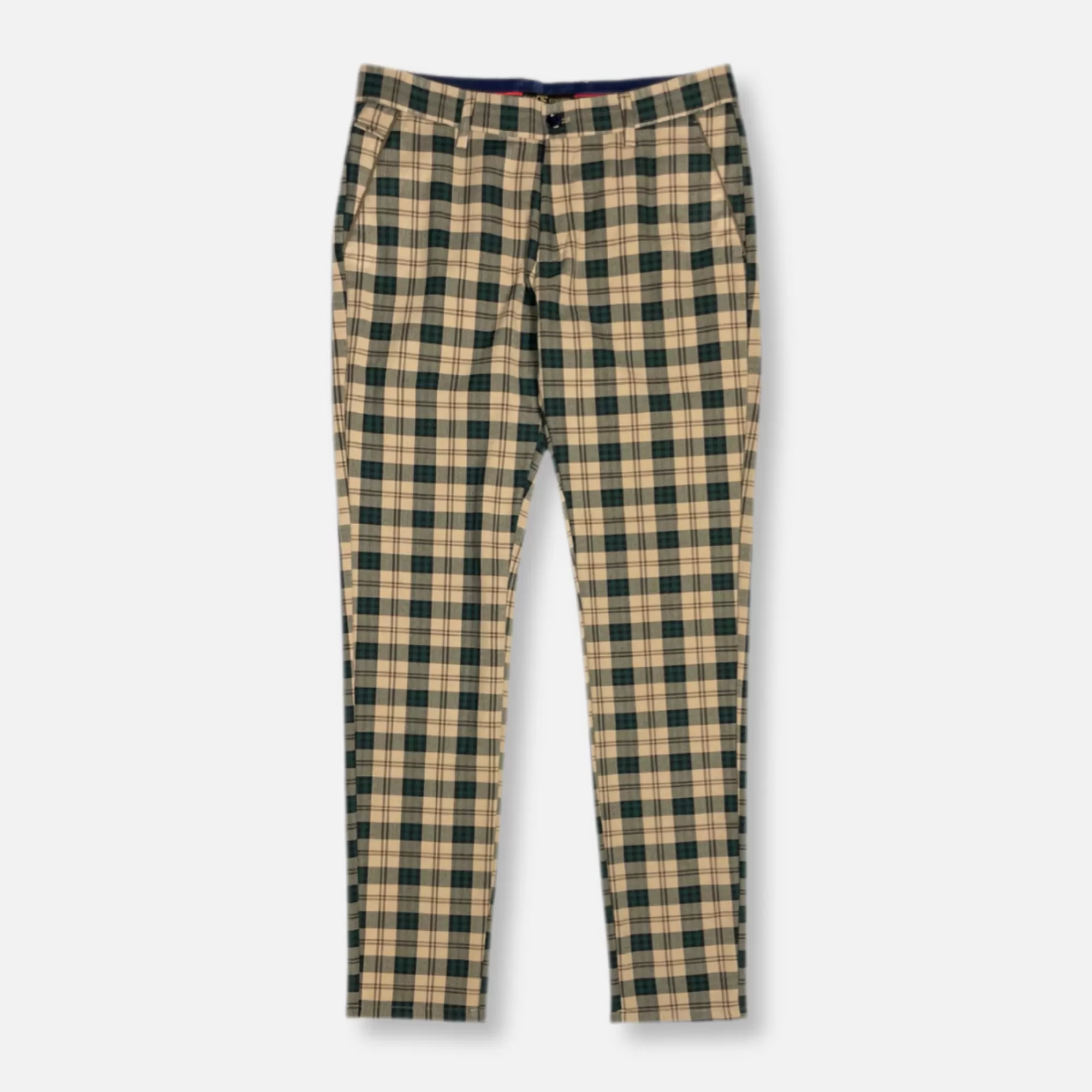 Derwin Slim Fit Plaid Pants | New Edition Fashion New