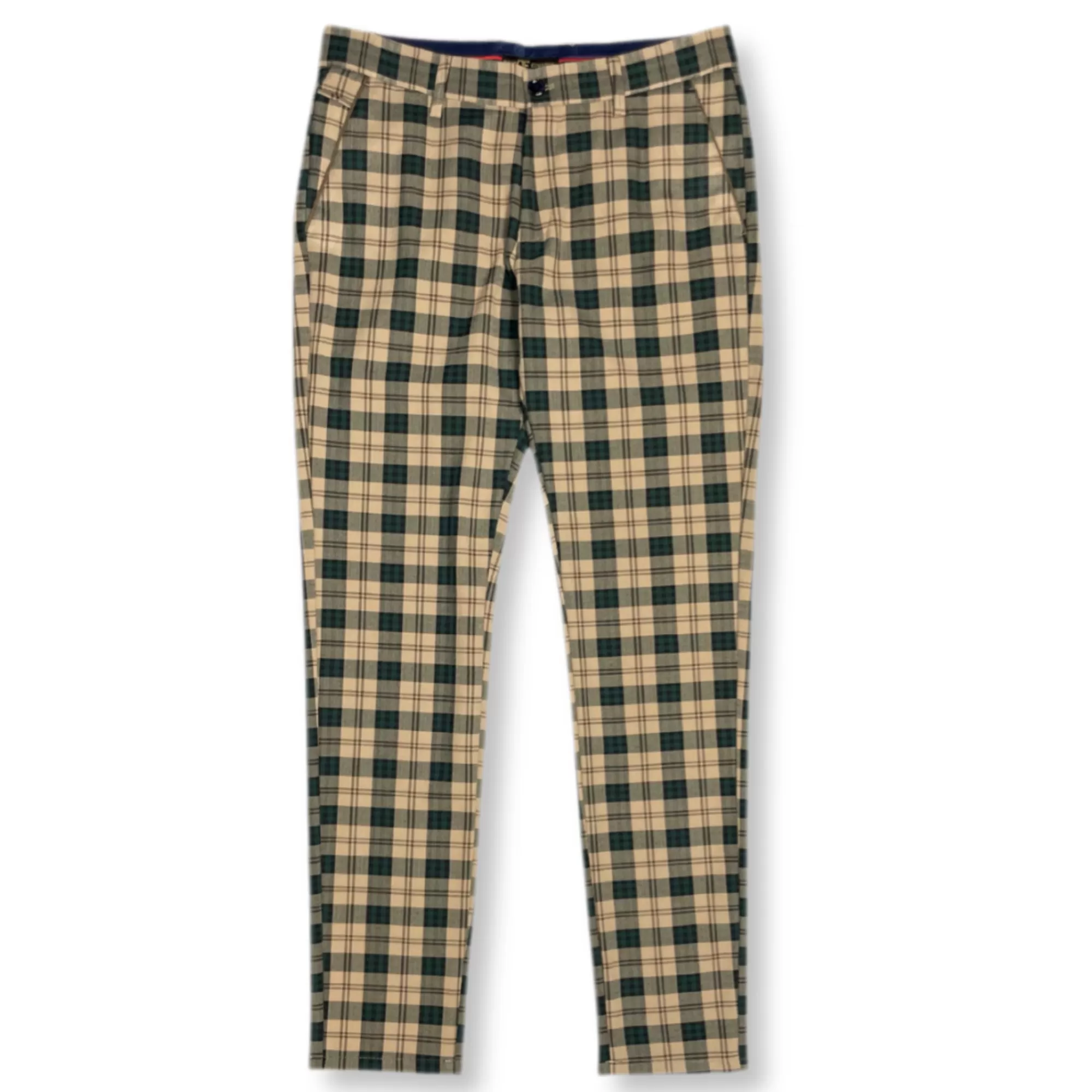 Derwin Slim Fit Plaid Pants | New Edition Fashion New