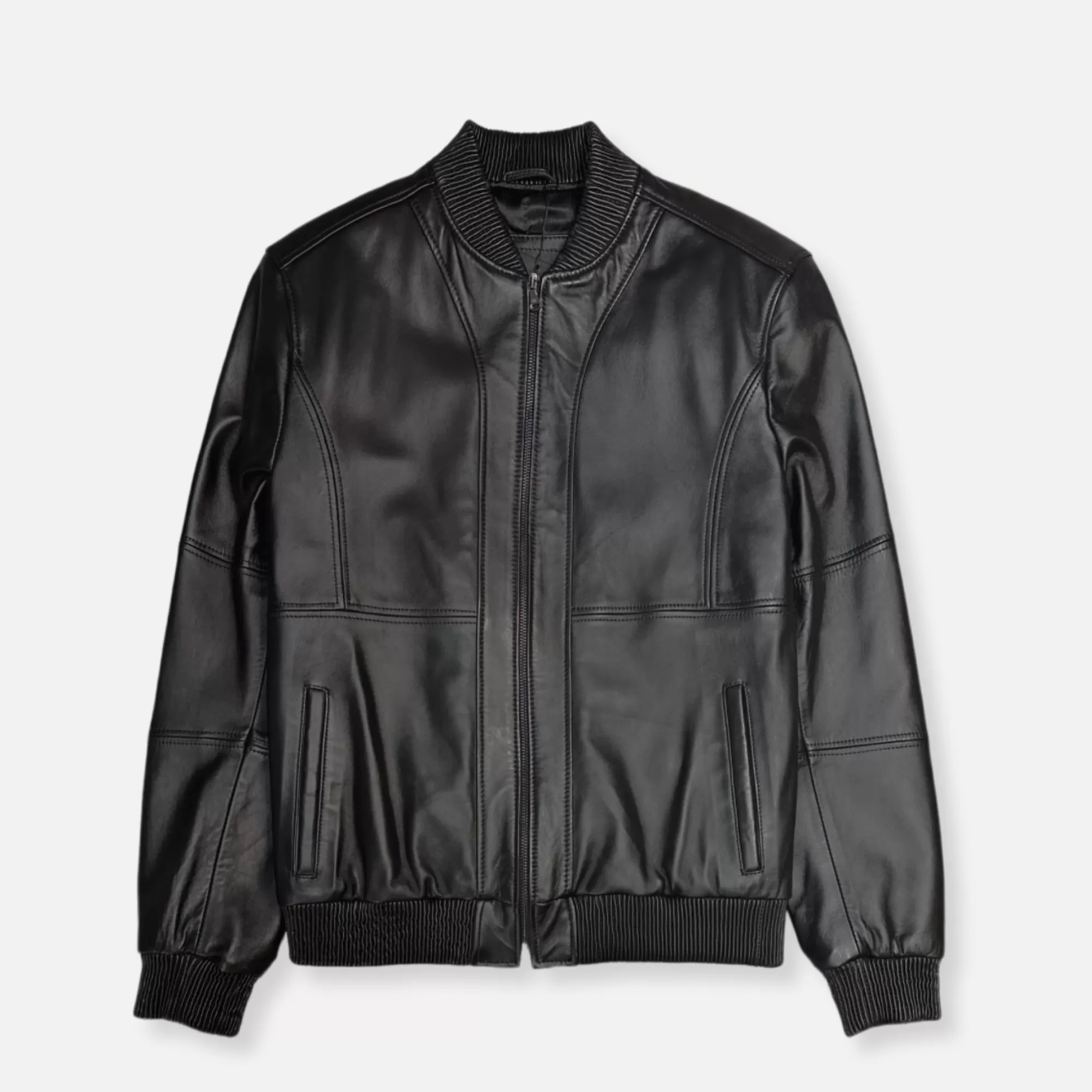 Domingo Leather Bomber Jacket | New Edition Fashion Best