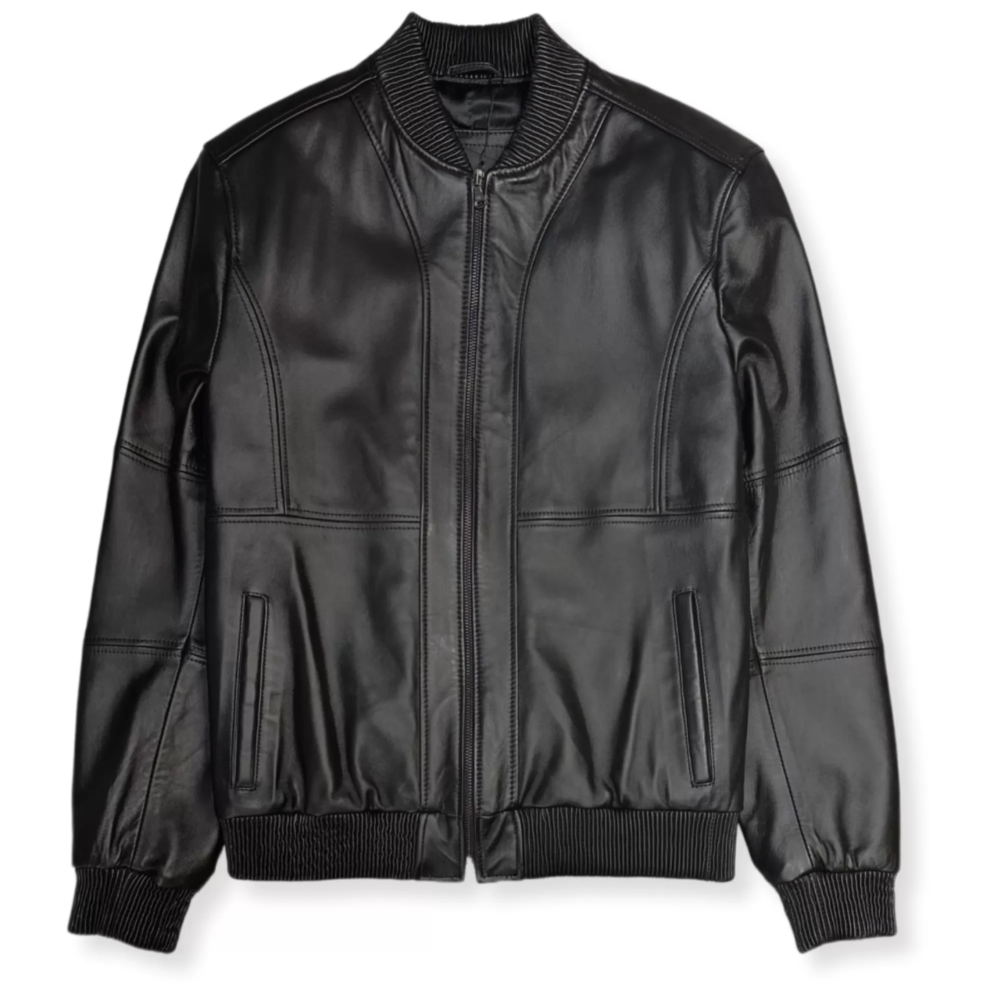 Domingo Leather Bomber Jacket | New Edition Fashion Best