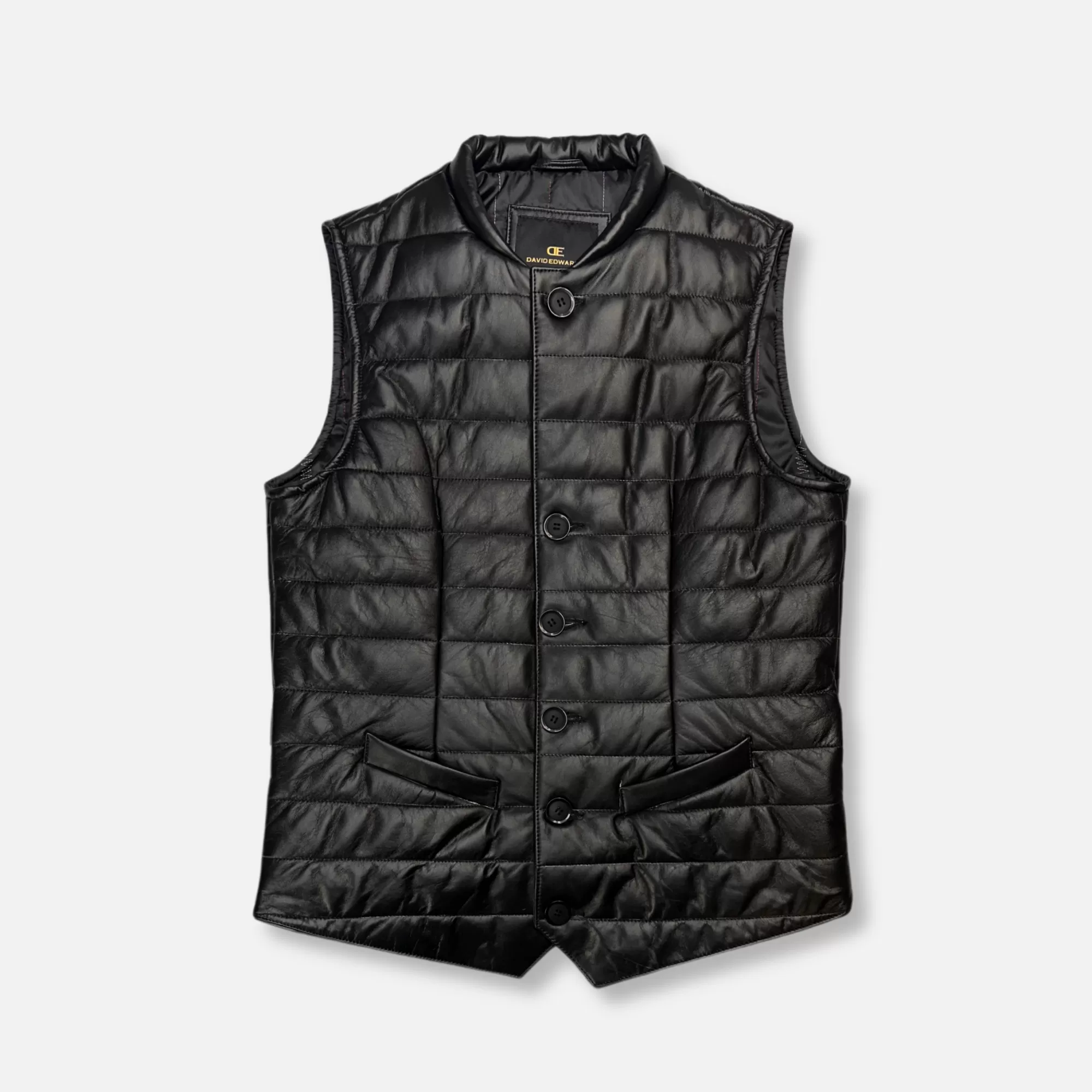 Driver Leather Puffer Vest | New Edition Fashion New