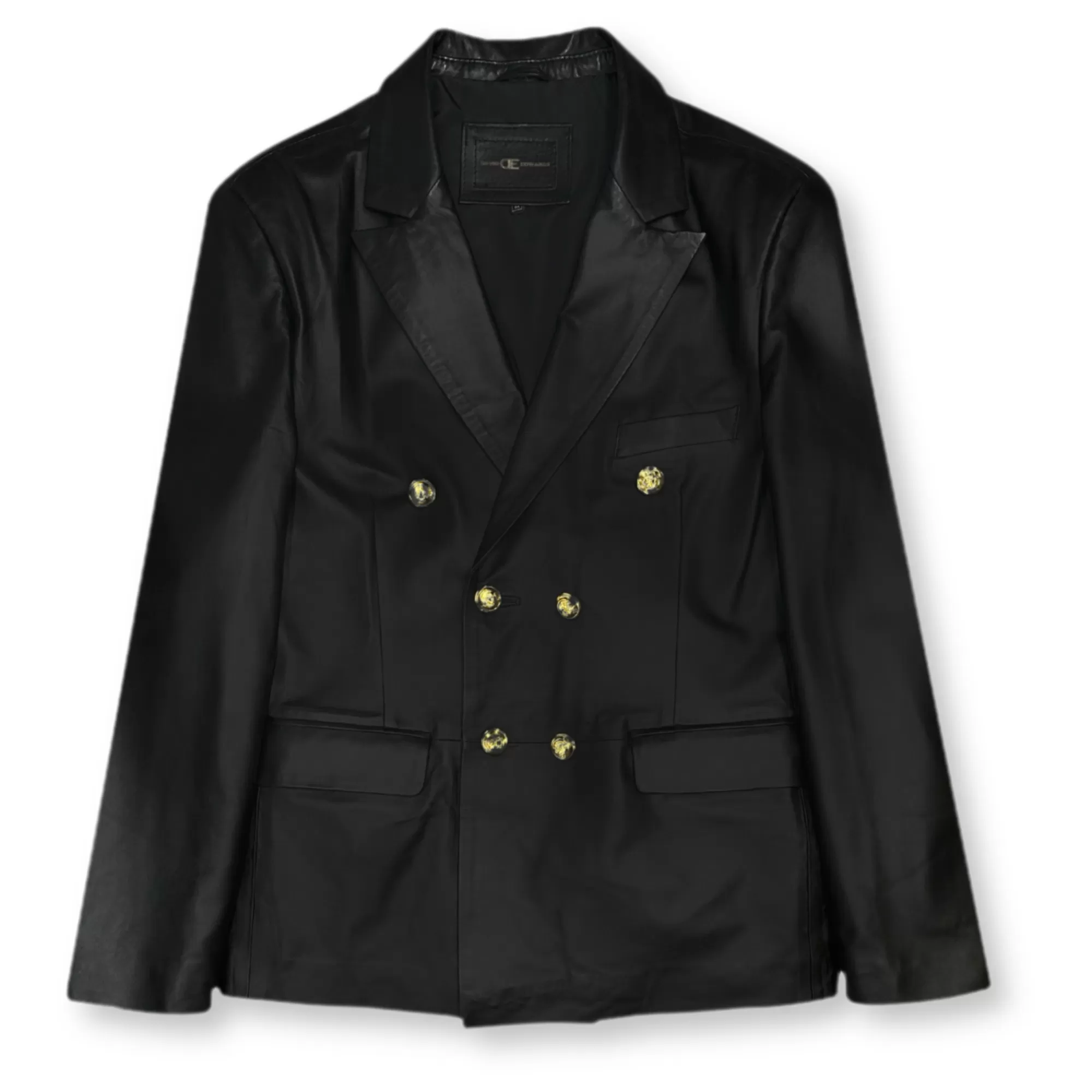 Dunning Double Breasted Leather Blazer | New Edition Fashion Discount