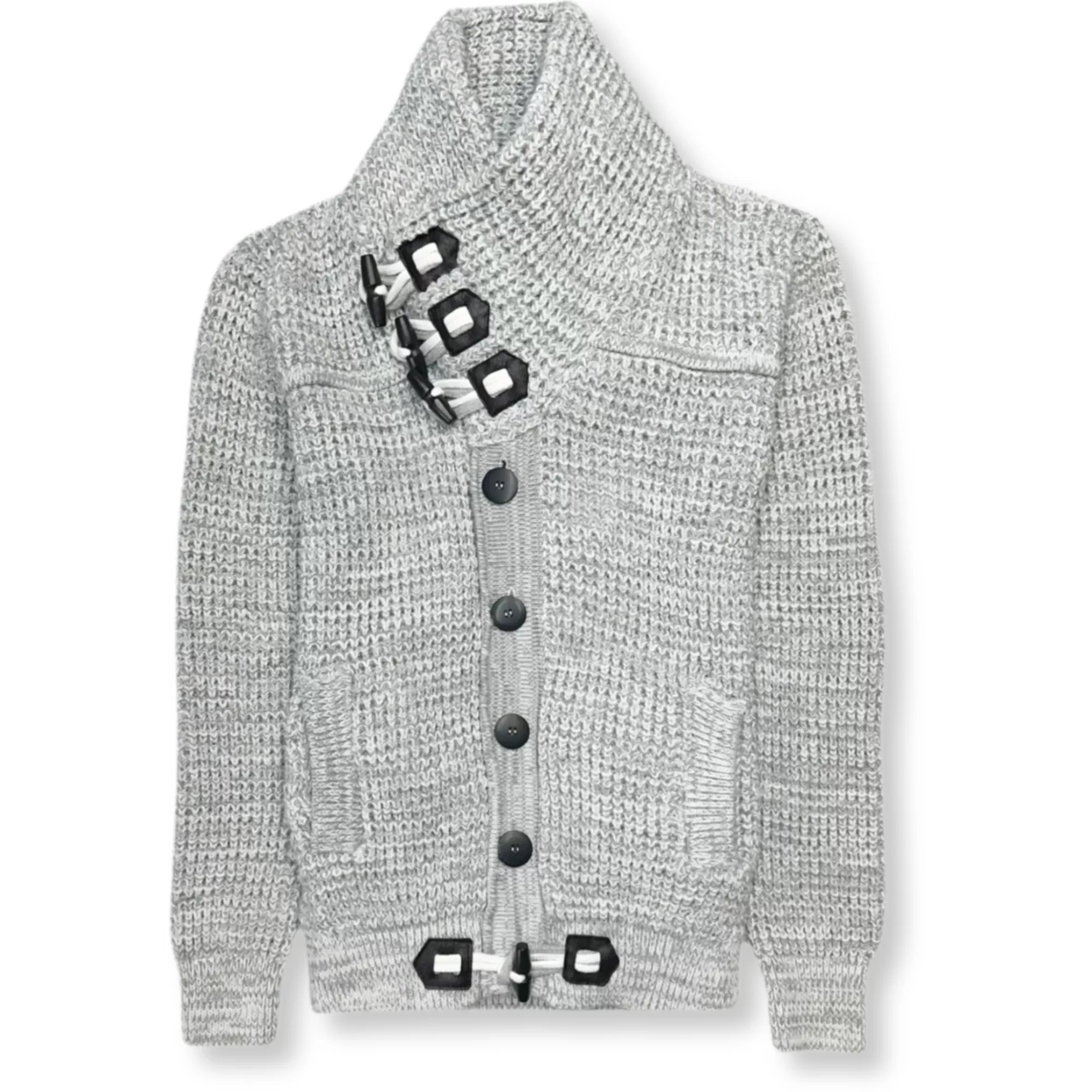 Duval Cable Knit Button-Up Sweater | New Edition Fashion Store