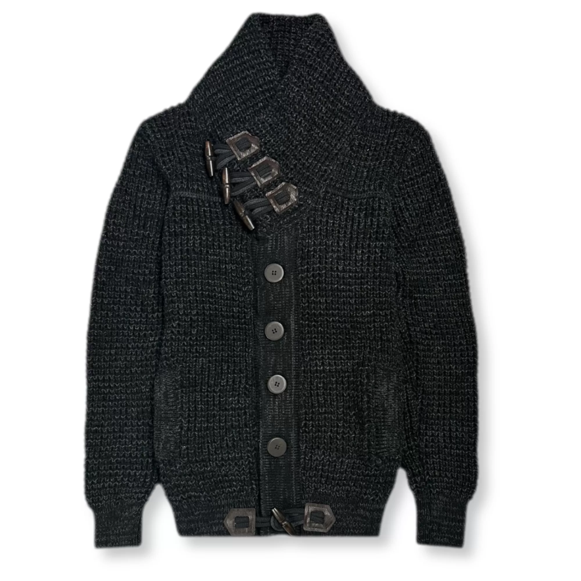 Duval Cable Knit Button-Up Sweater | New Edition Fashion Clearance