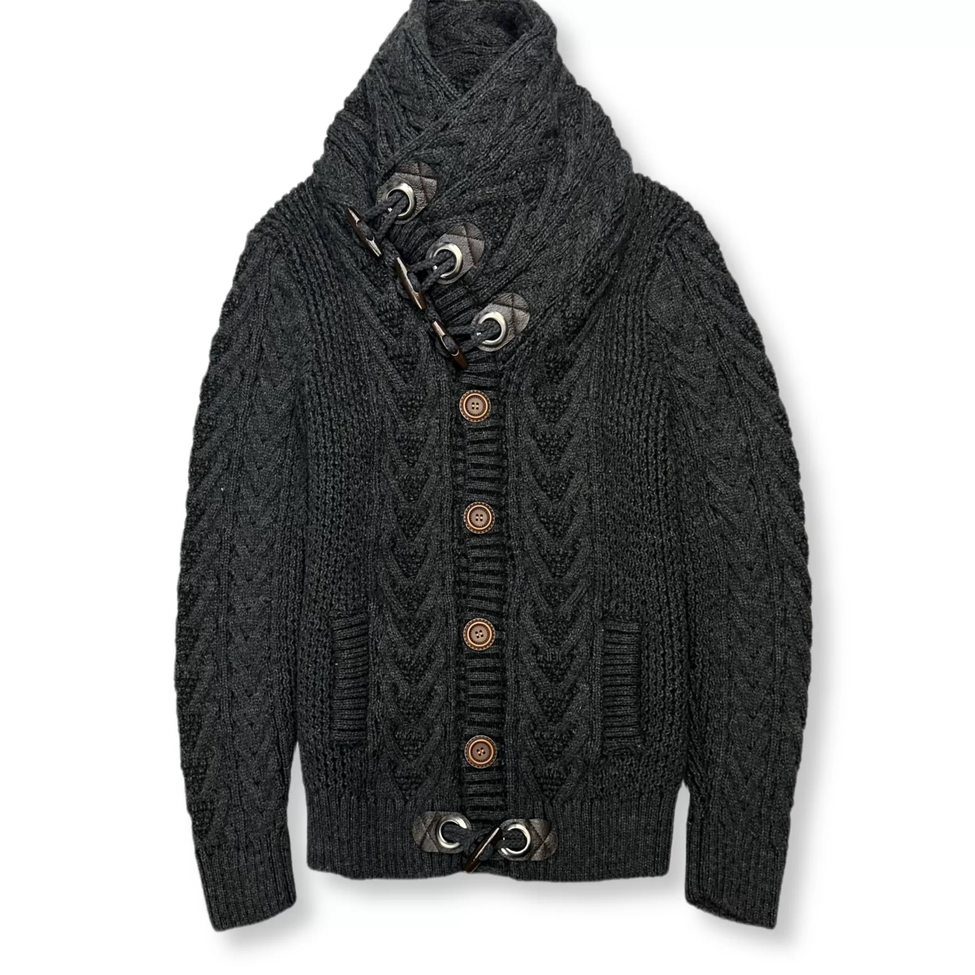 Dwight Cable Knit Button-Up Sweater | New Edition Fashion Outlet