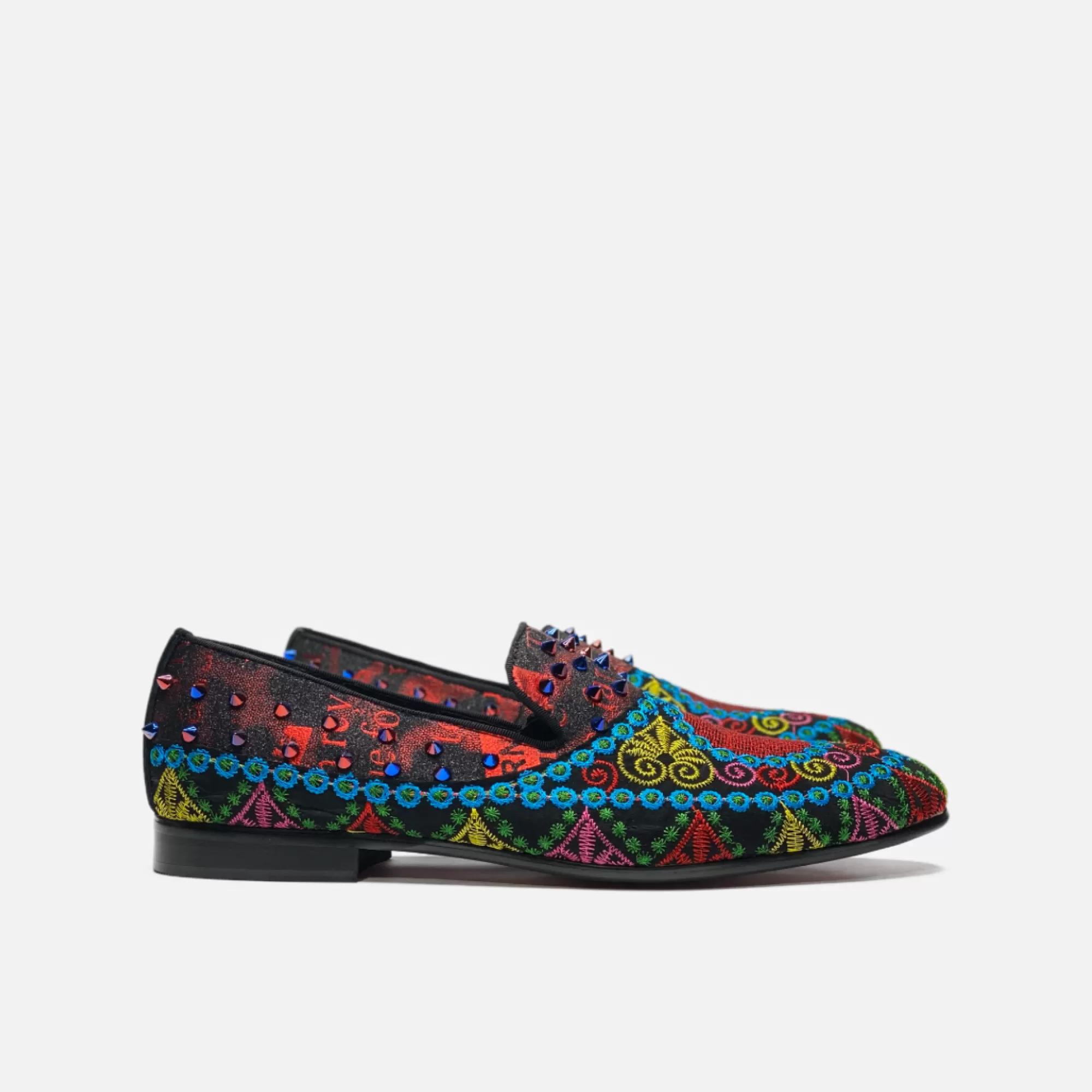 Fisher Embroidered Slip On Dress Shoes | New Edition Fashion Hot