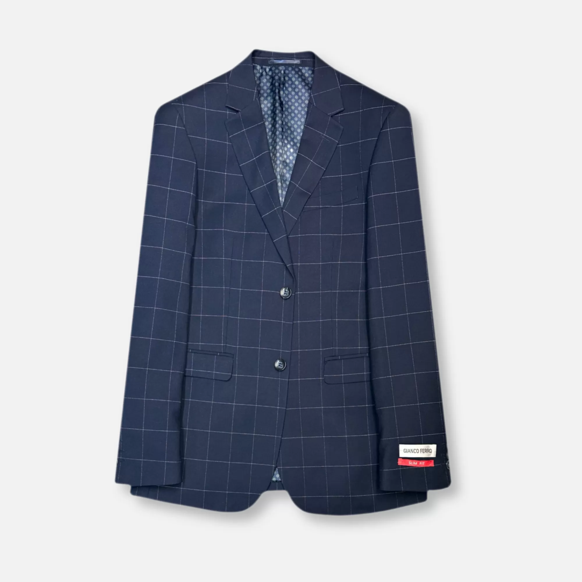 Galante Slim Windowpane Suit | New Edition Fashion Shop