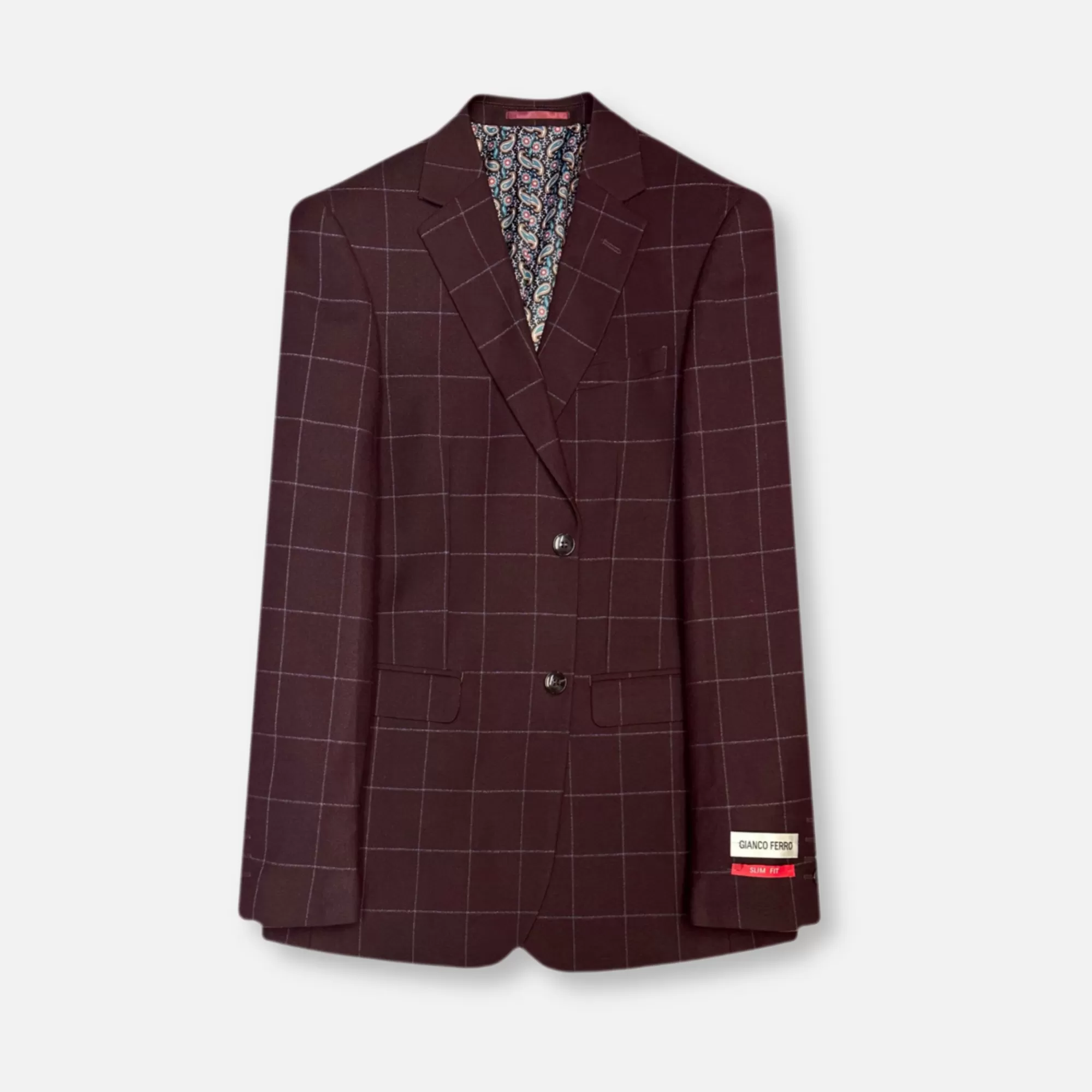 Gerard Slim Windowpane Suit | New Edition Fashion Store