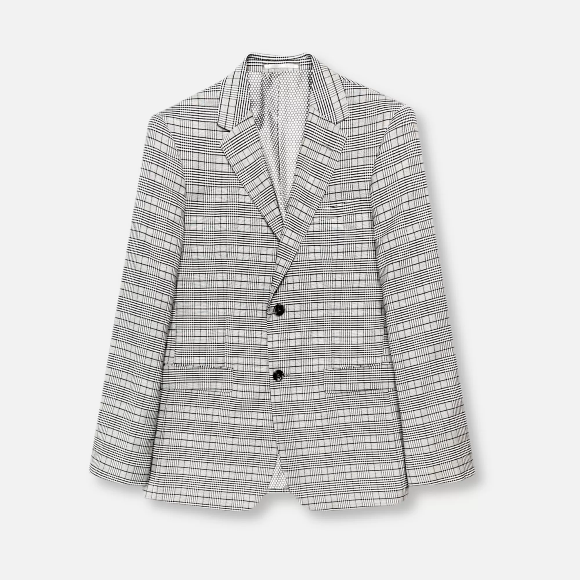 Giordano Slim Glen Plaid Suit | New Edition Fashion Cheap