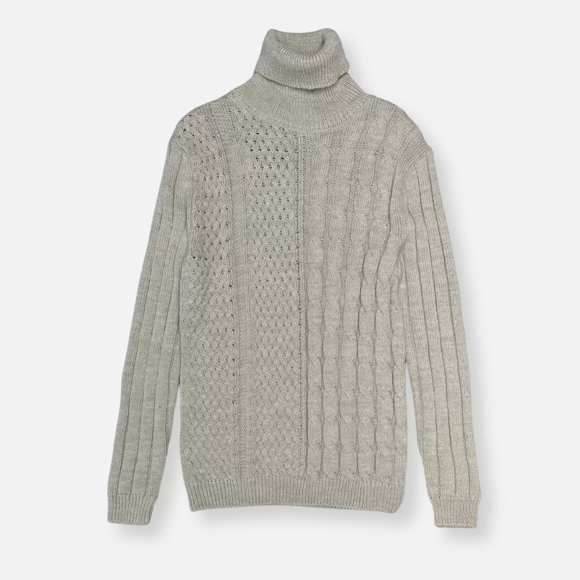 Maglia Cable Knit Turtleneck Sweater | New Edition Fashion Hot