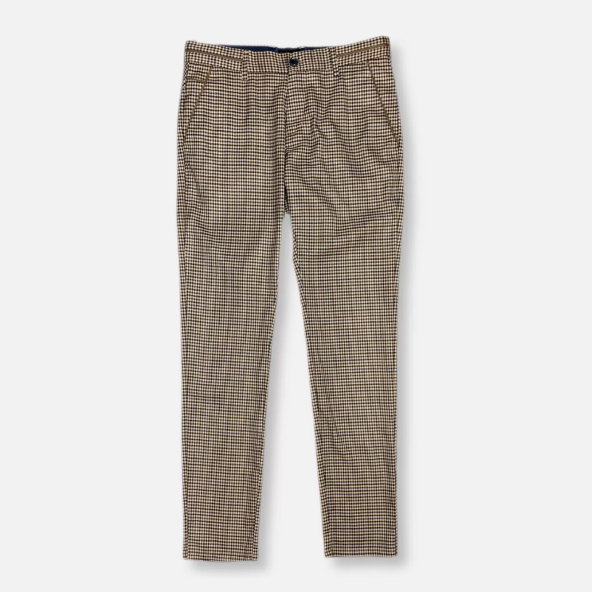 Tessaro Slim Fit Plaid Pants | New Edition Fashion Sale