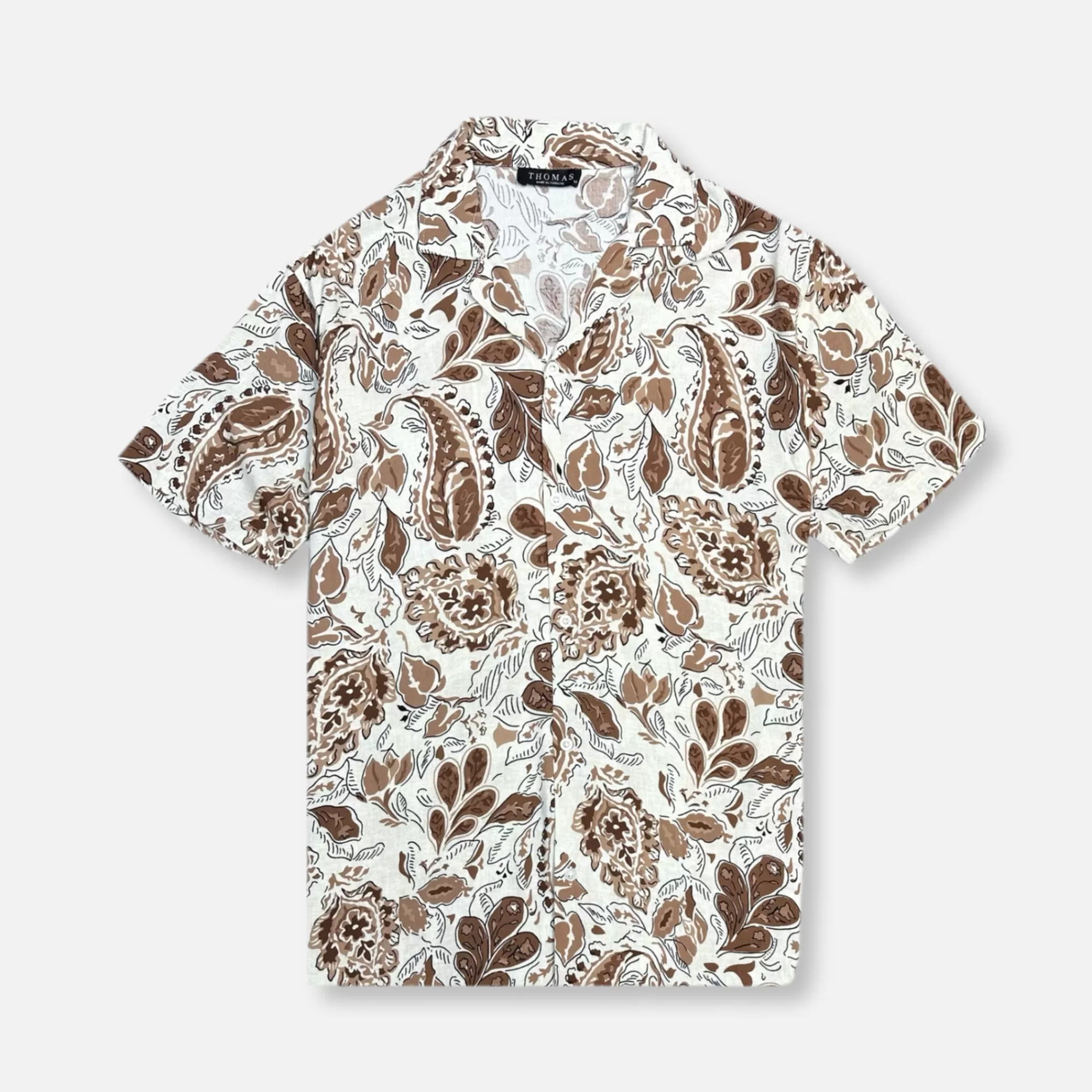 Theo Tropical Revere Collar Shirt | New Edition Fashion Flash Sale