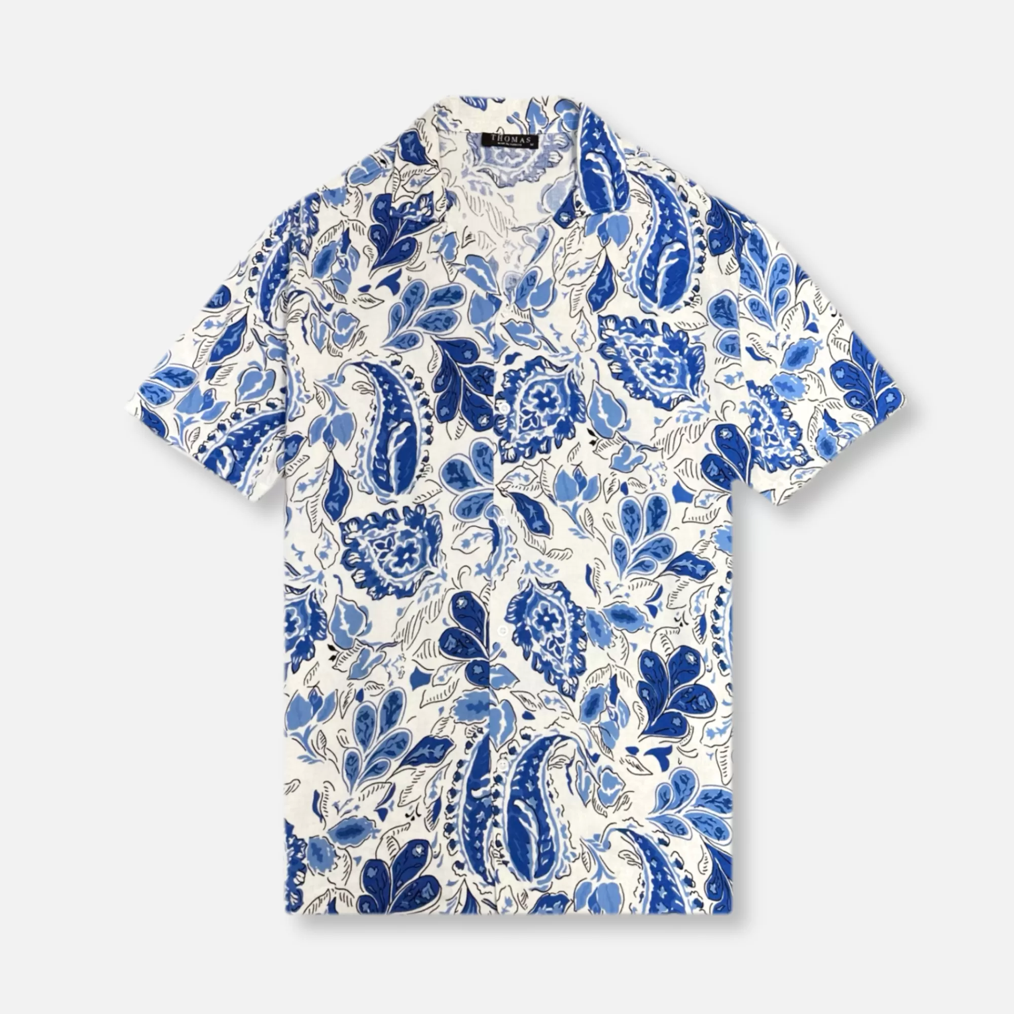 Theo Tropical Revere Collar Shirt | New Edition Fashion Discount