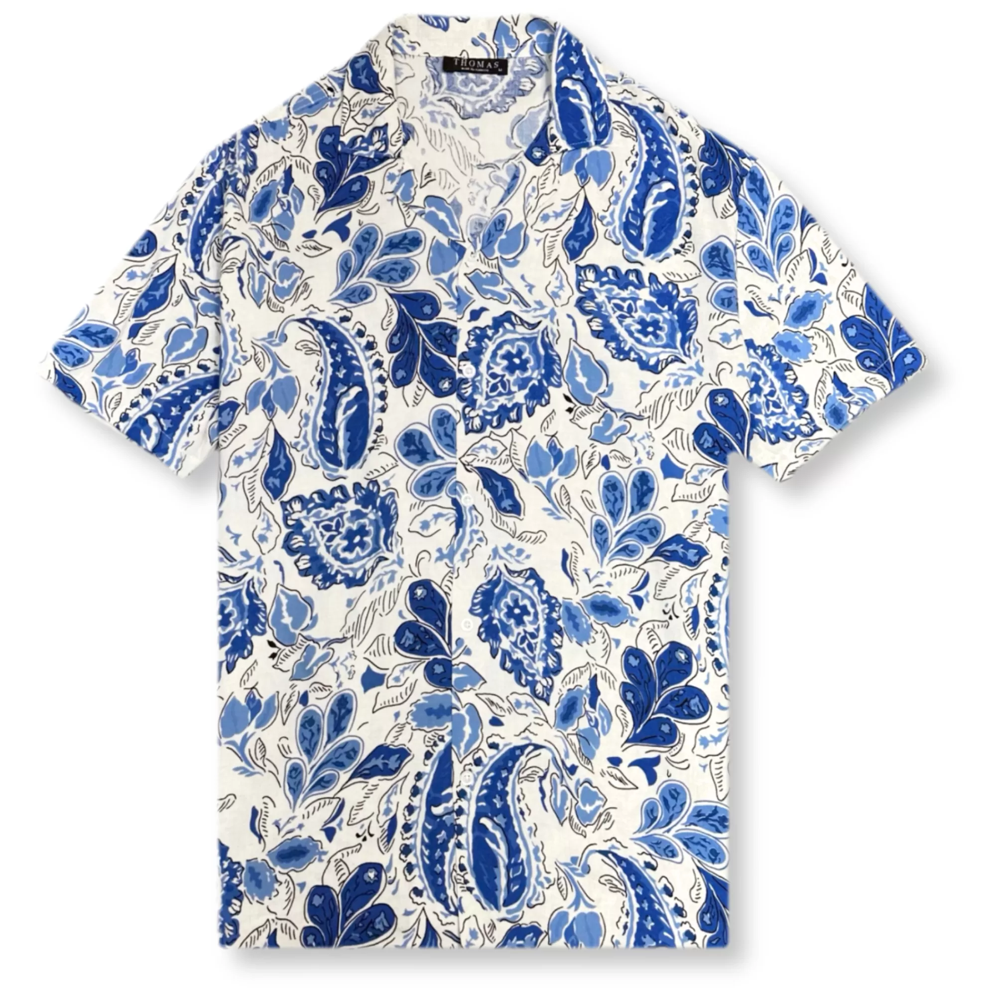 Theo Tropical Revere Collar Shirt | New Edition Fashion Discount