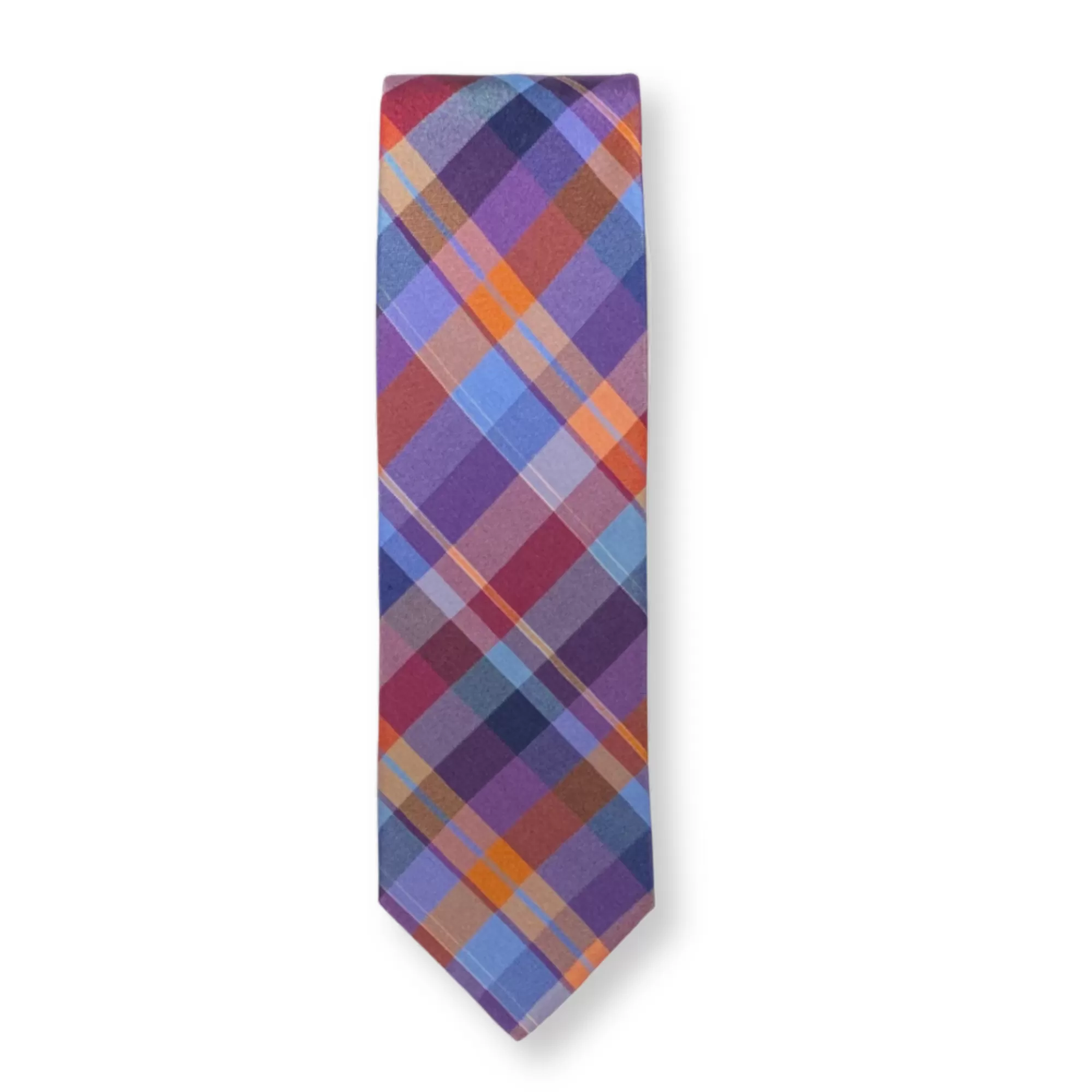 Tullis Slim Plaid Necktie | New Edition Fashion Outlet