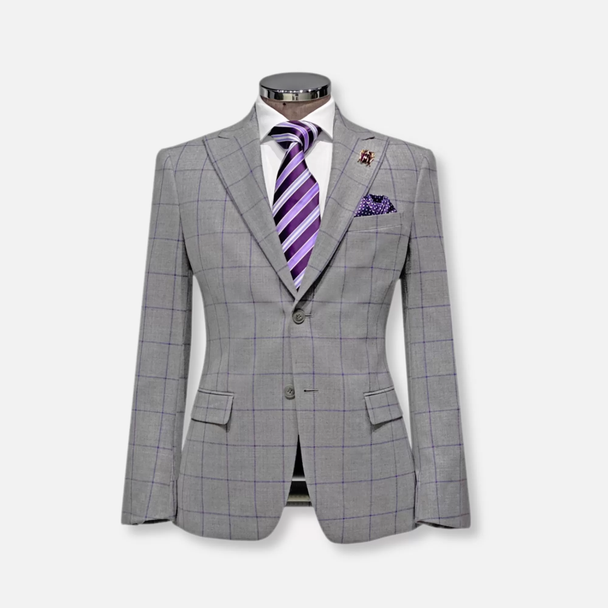 Vada Windowpane Suit | New Edition Fashion Cheap