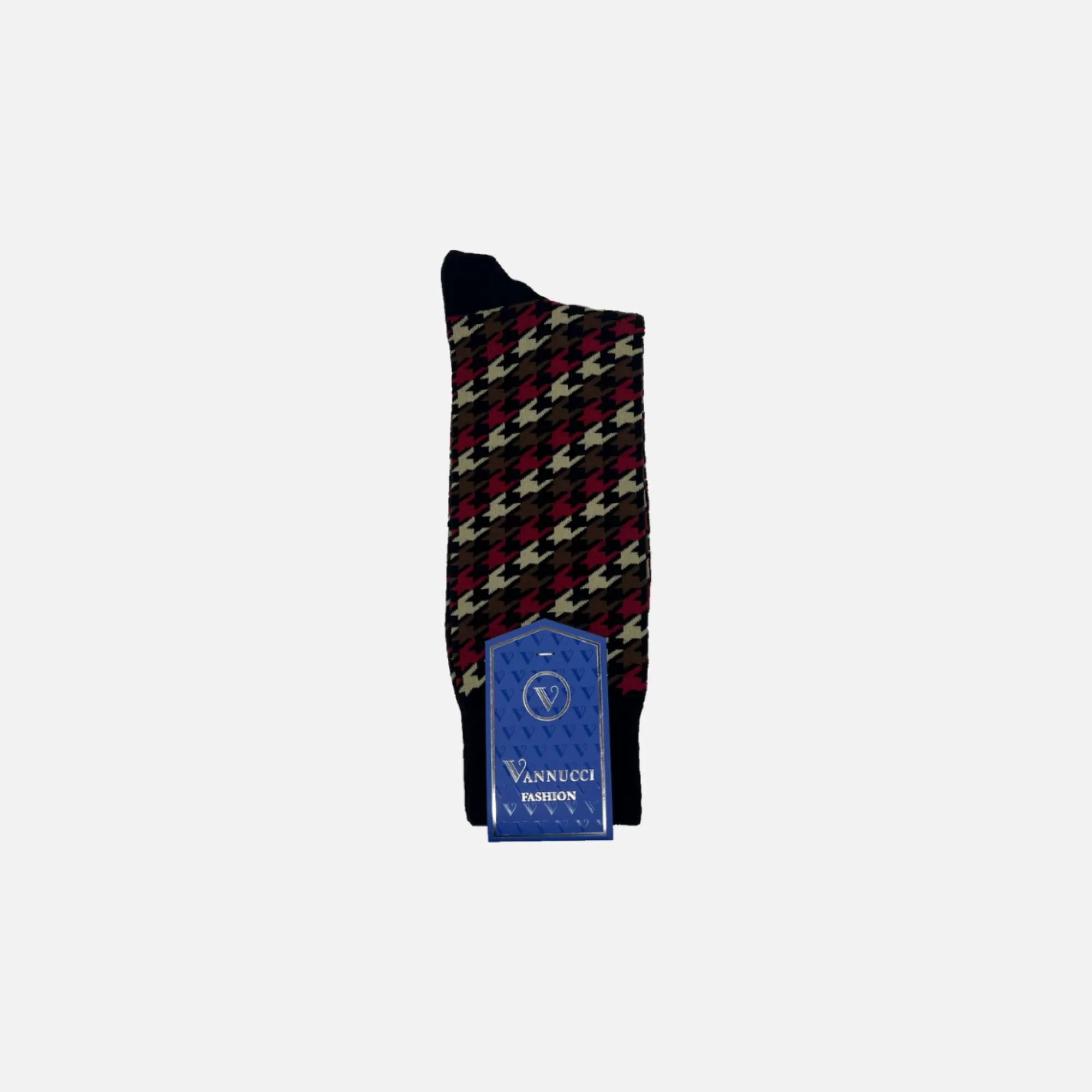 Vellucci Houndstooth Fashion Socks | New Edition Fashion Hot