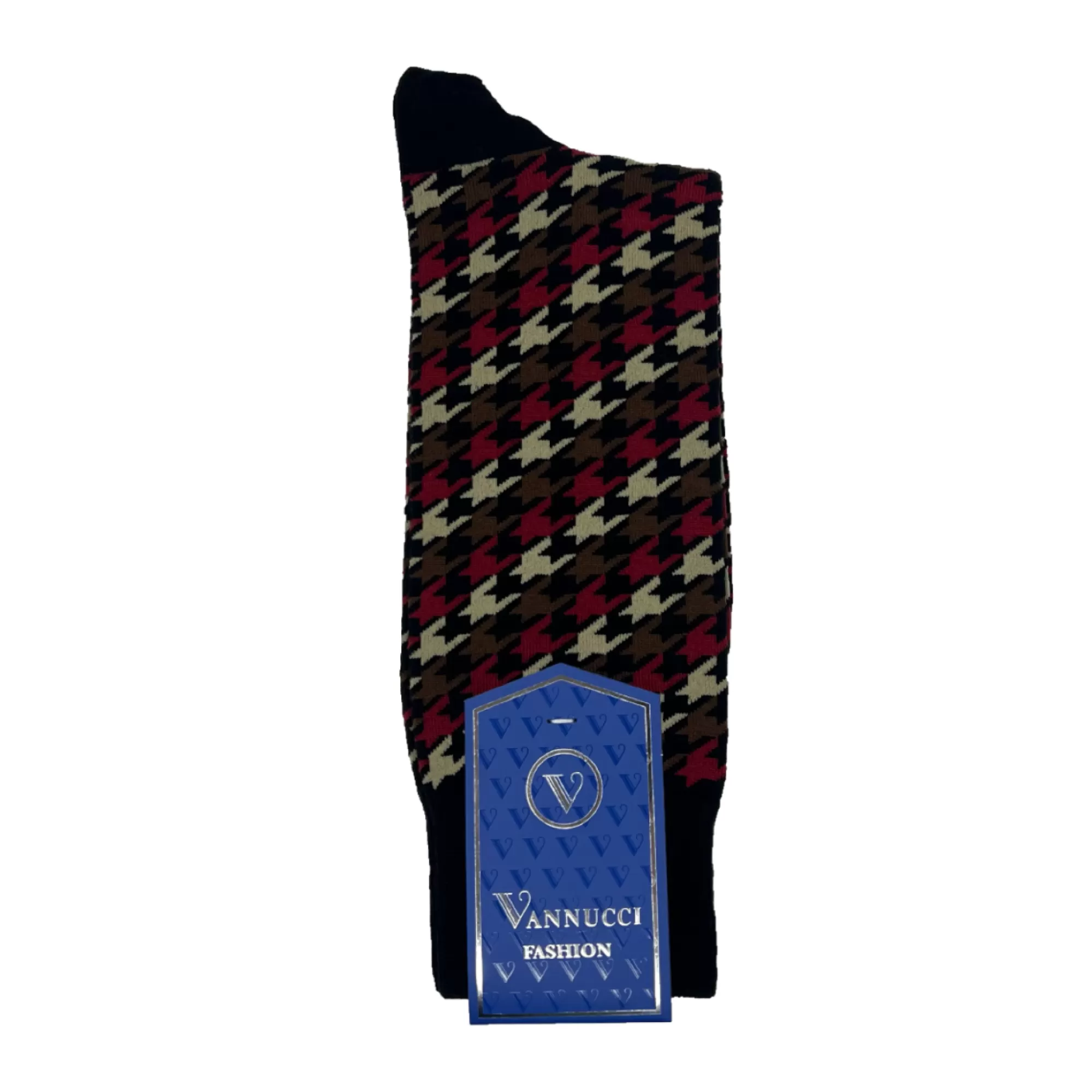 Vellucci Houndstooth Fashion Socks | New Edition Fashion Hot