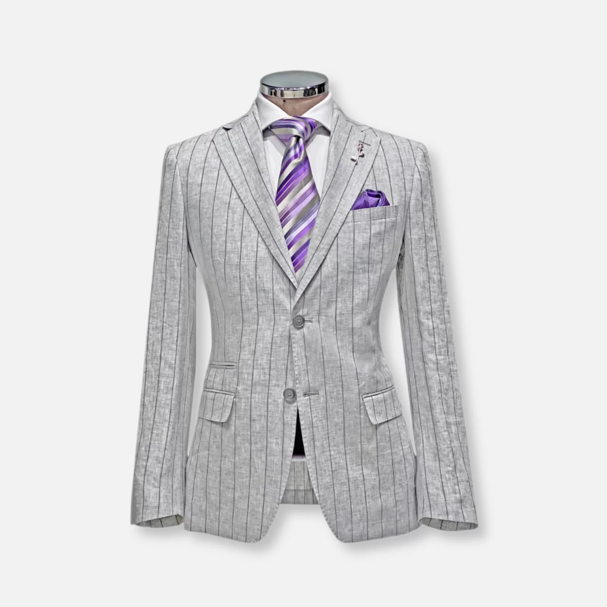 Veritable Pencil Stripe Suit | New Edition Fashion Outlet