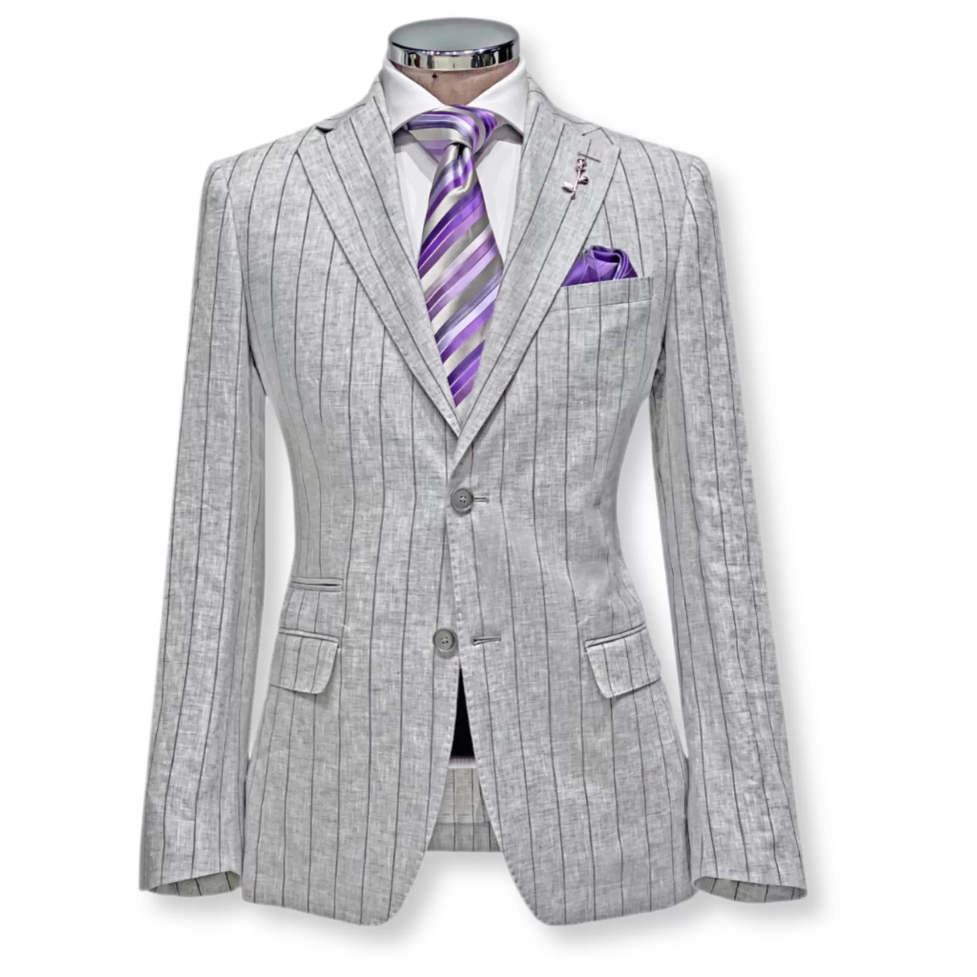 Veritable Pencil Stripe Suit | New Edition Fashion Outlet